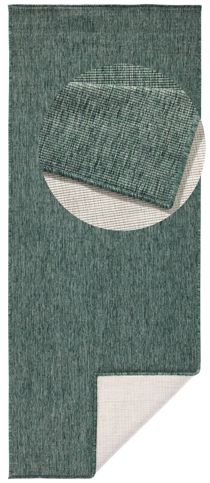 NORTHRUGS Teppich »Miami Wendeteppich«, rechteckig, 5 mm Höhe, In-& Outdoor, Wetterfest, Balkon, Läufer, Wohnzimmer, Wasserfest von NORTHRUGS