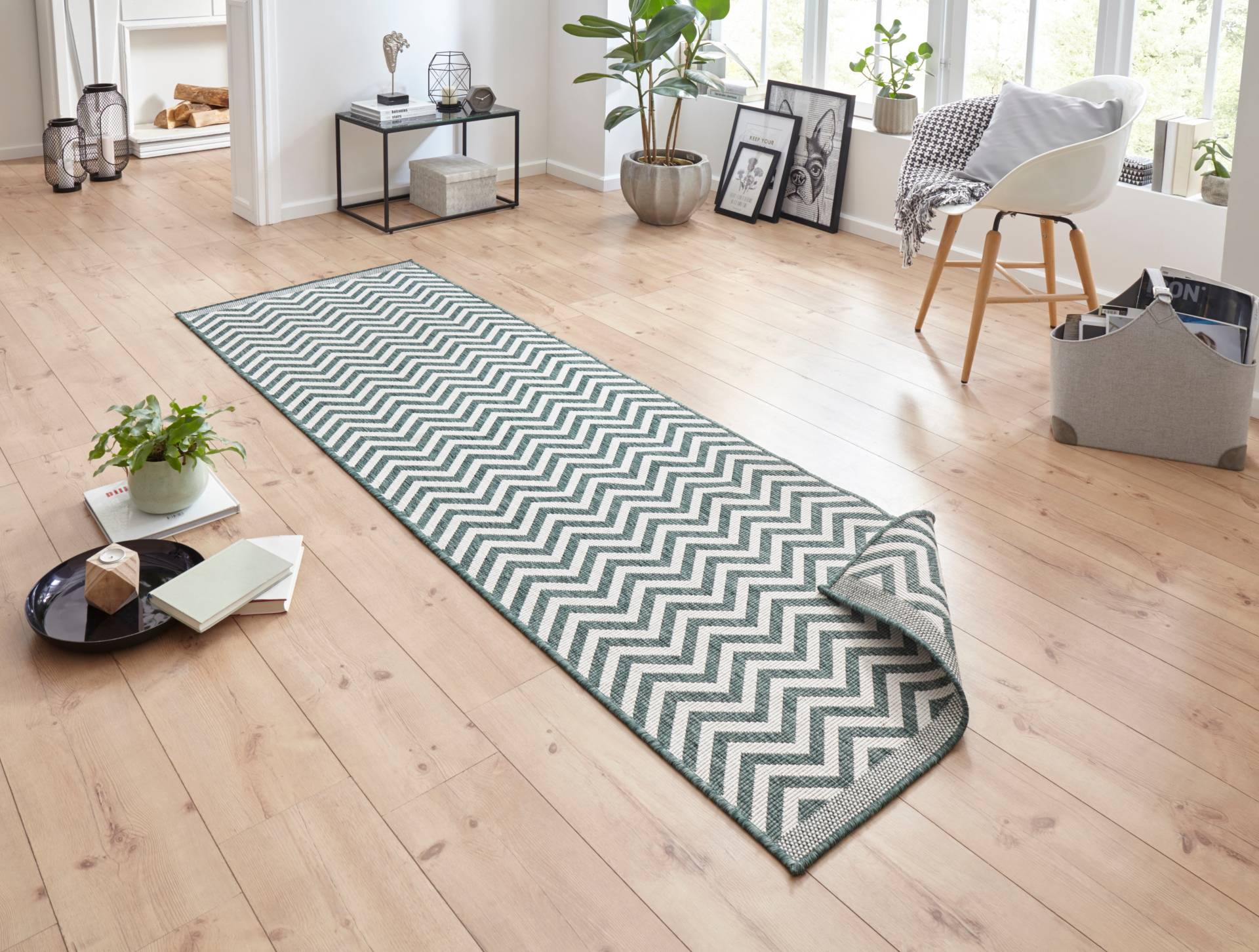 NORTHRUGS Teppich »Palma Wendeteppich«, rechteckig, In-& Outdoor, Wetterfest, Balkon, Garten, Wohnzimmer, Wasserfest von NORTHRUGS