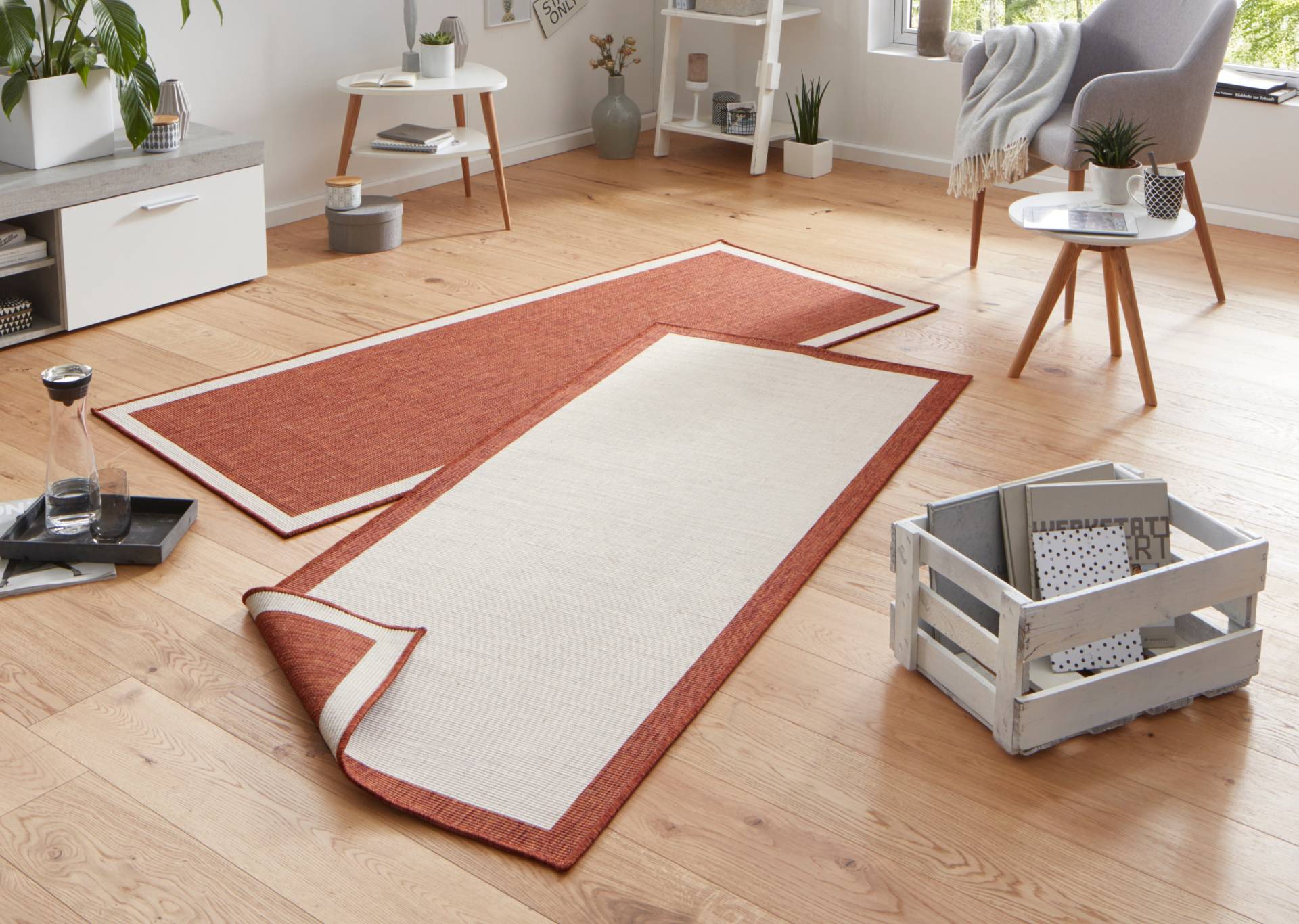 NORTHRUGS Teppich »Panama Wendeteppich«, rechteckig, 5 mm Höhe, In-& Outdoor, Wetterfest, Balkon, Läufer, Wohnzimmer, Wasserfest NORTHRUGS Teppich »Panama Wendeteppich«, rechteckig, 5 mm Höhe, In-& Outdoor, Wetterfest, Balkon, Läufer, Wohnzimmer, Wasserfest von NORTHRUGS