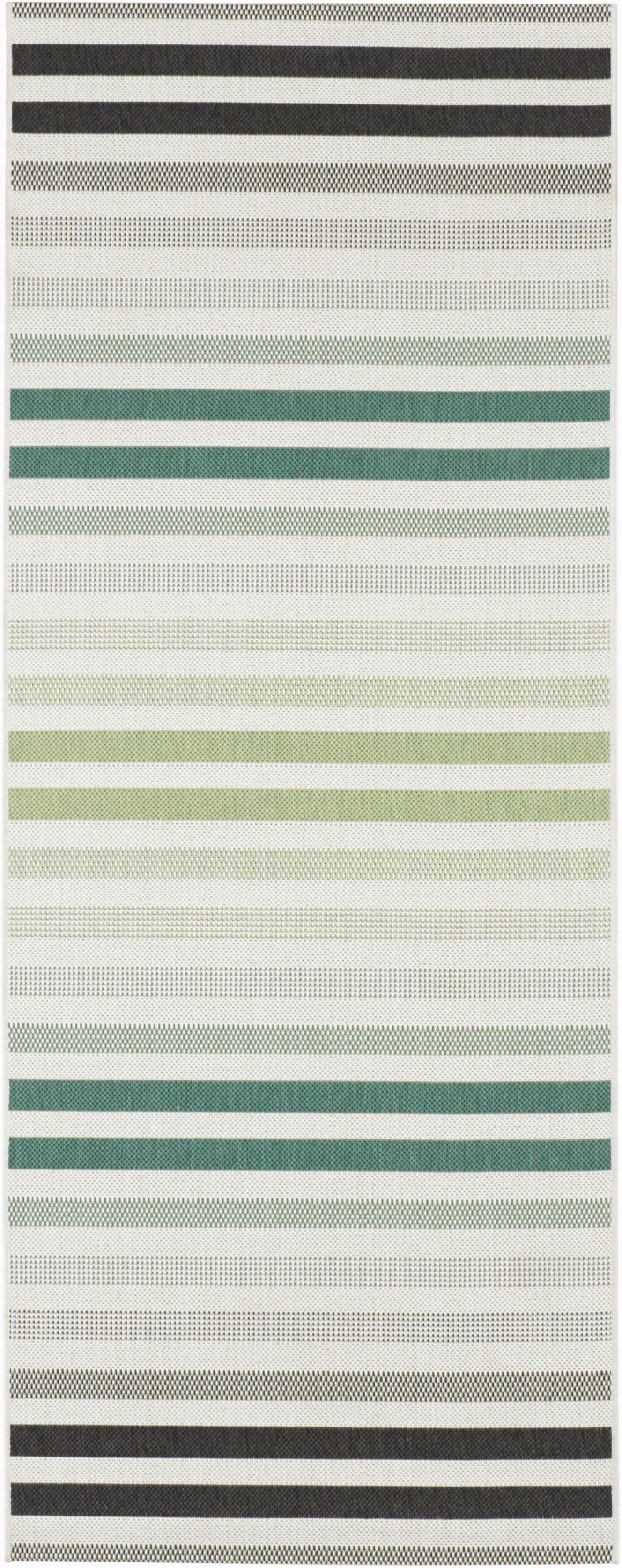 NORTHRUGS Läufer »Paros«, rechteckig, 8 mm Höhe, Streifen Design, Robust, Pflegeleicht, Flachgewebe von NORTHRUGS