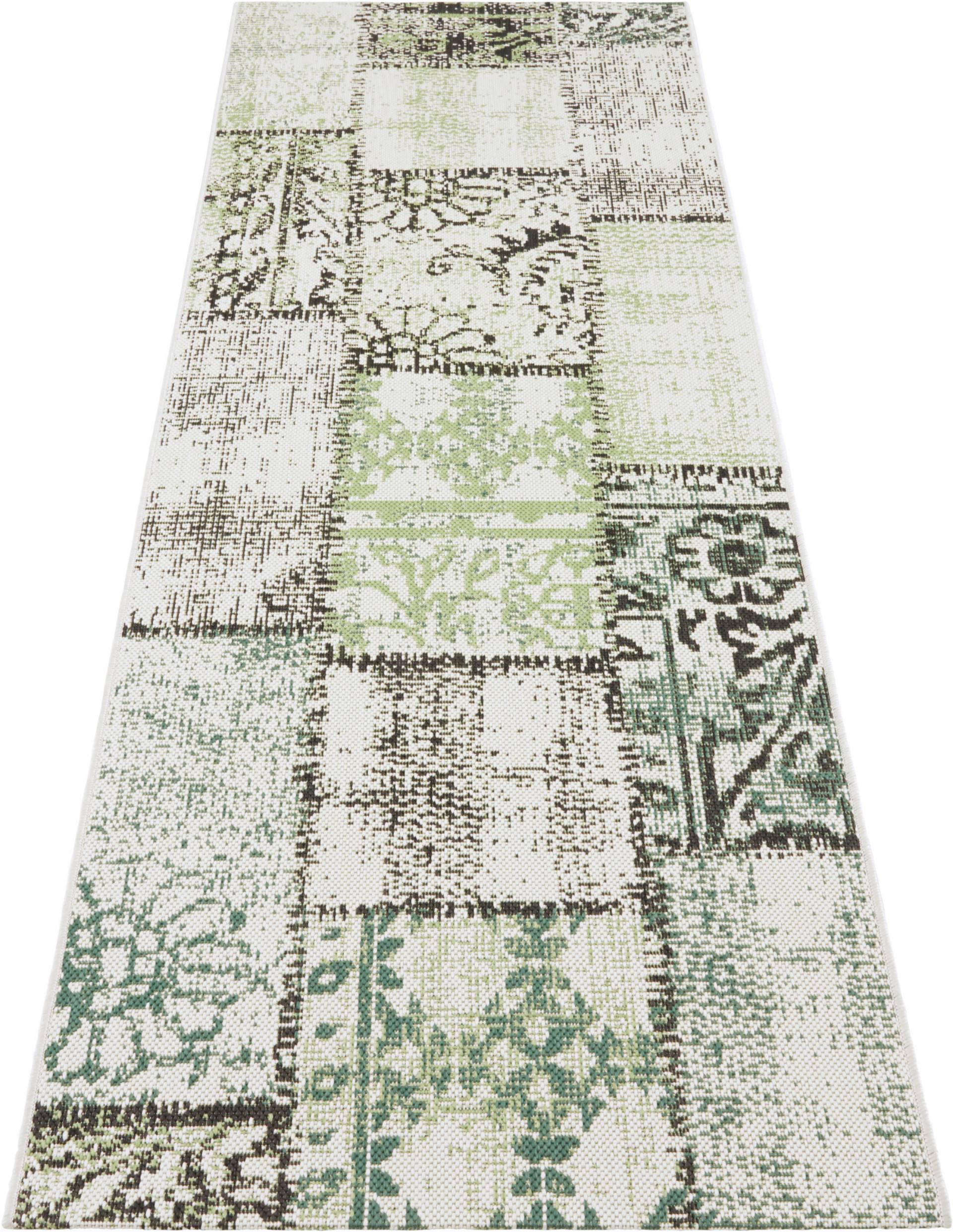 NORTHRUGS Läufer »Symi«, rechteckig, In- & Outdoor, Kurzflor, Teppich, Vintage, Wohnzimmer, Garten von NORTHRUGS