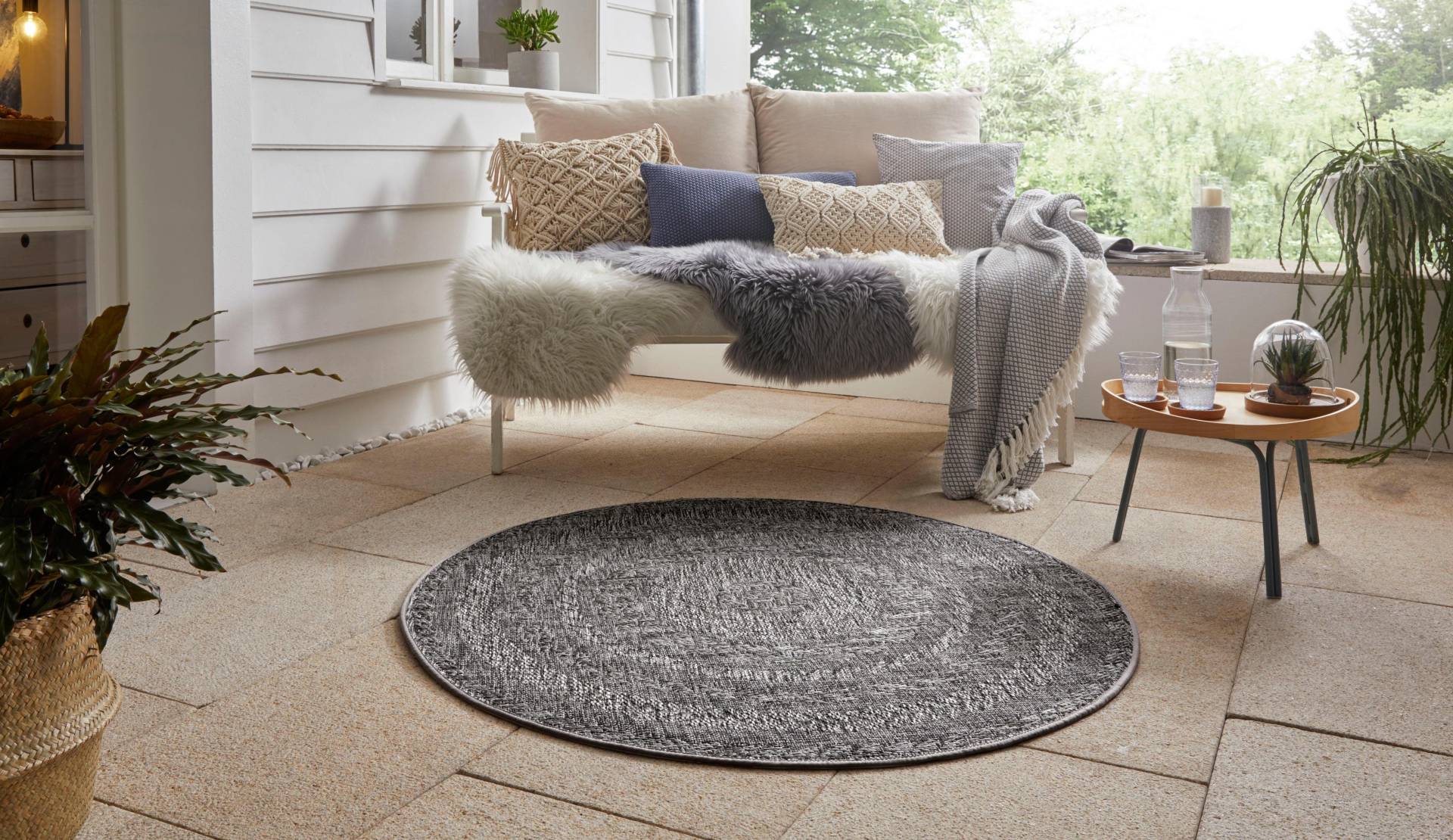 NORTHRUGS Teppich »Almendro«, rund, 6 mm Höhe, Sisal Optik, Robust, Pflegeleicht, Flachgewebe NORTHRUGS Teppich »Almendro«, rund, 6 mm Höhe, Sisal Optik, Robust, Pflegeleicht, Flachgewebe von NORTHRUGS