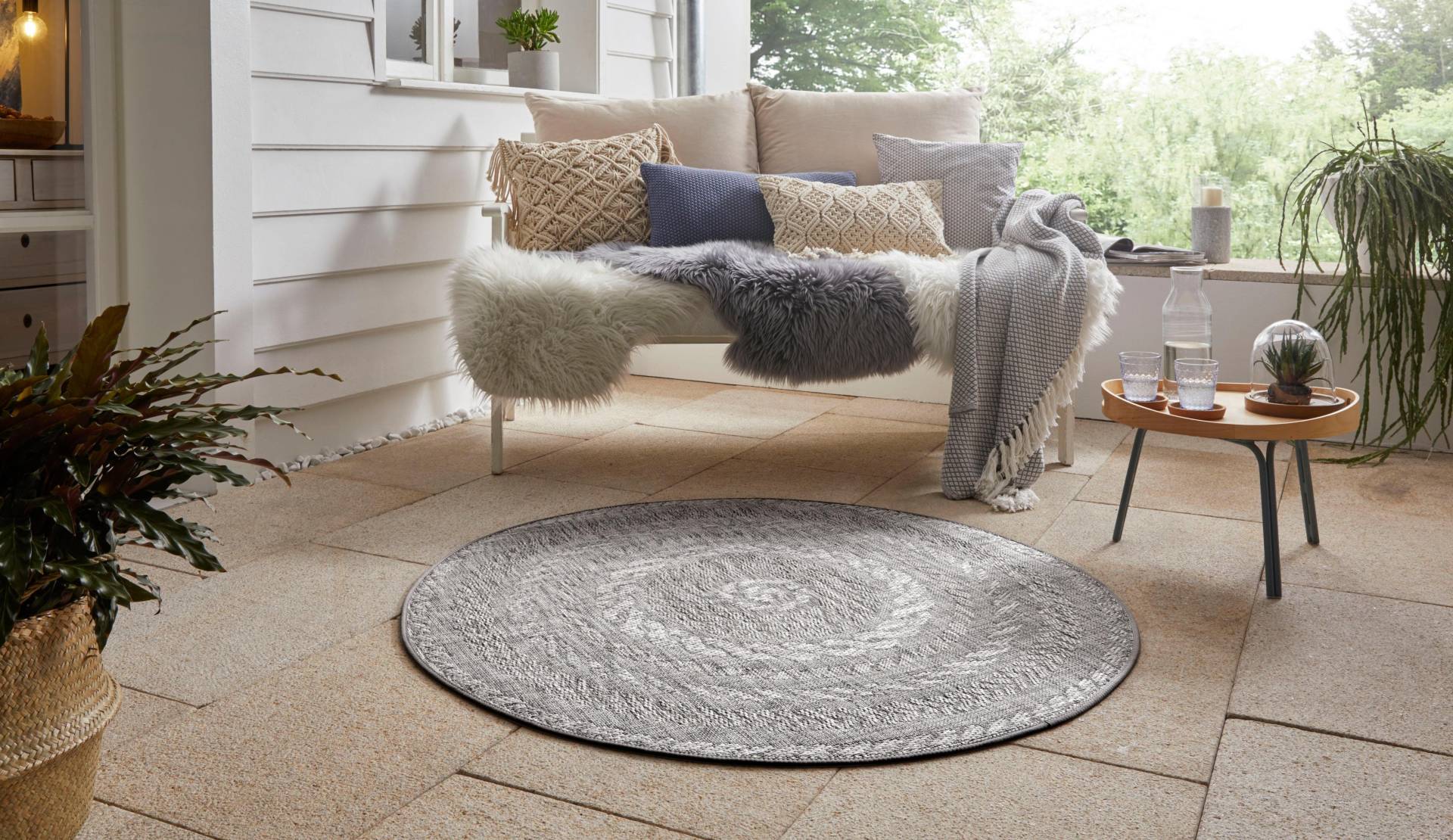 NORTHRUGS Teppich »Almendro«, rund, 6 mm Höhe, Sisal Optik, Robust, Pflegeleicht, Flachgewebe NORTHRUGS Teppich »Almendro«, rund, 6 mm Höhe, Sisal Optik, Robust, Pflegeleicht, Flachgewebe von NORTHRUGS