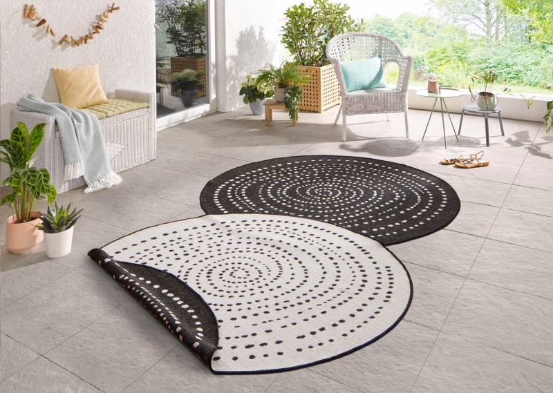 NORTHRUGS Teppich »Bali«, rund, 5 mm Höhe, In-& Outdoor, Wetterfest, Balkon, Garten, Wohnzimmer, Wasserfest von NORTHRUGS