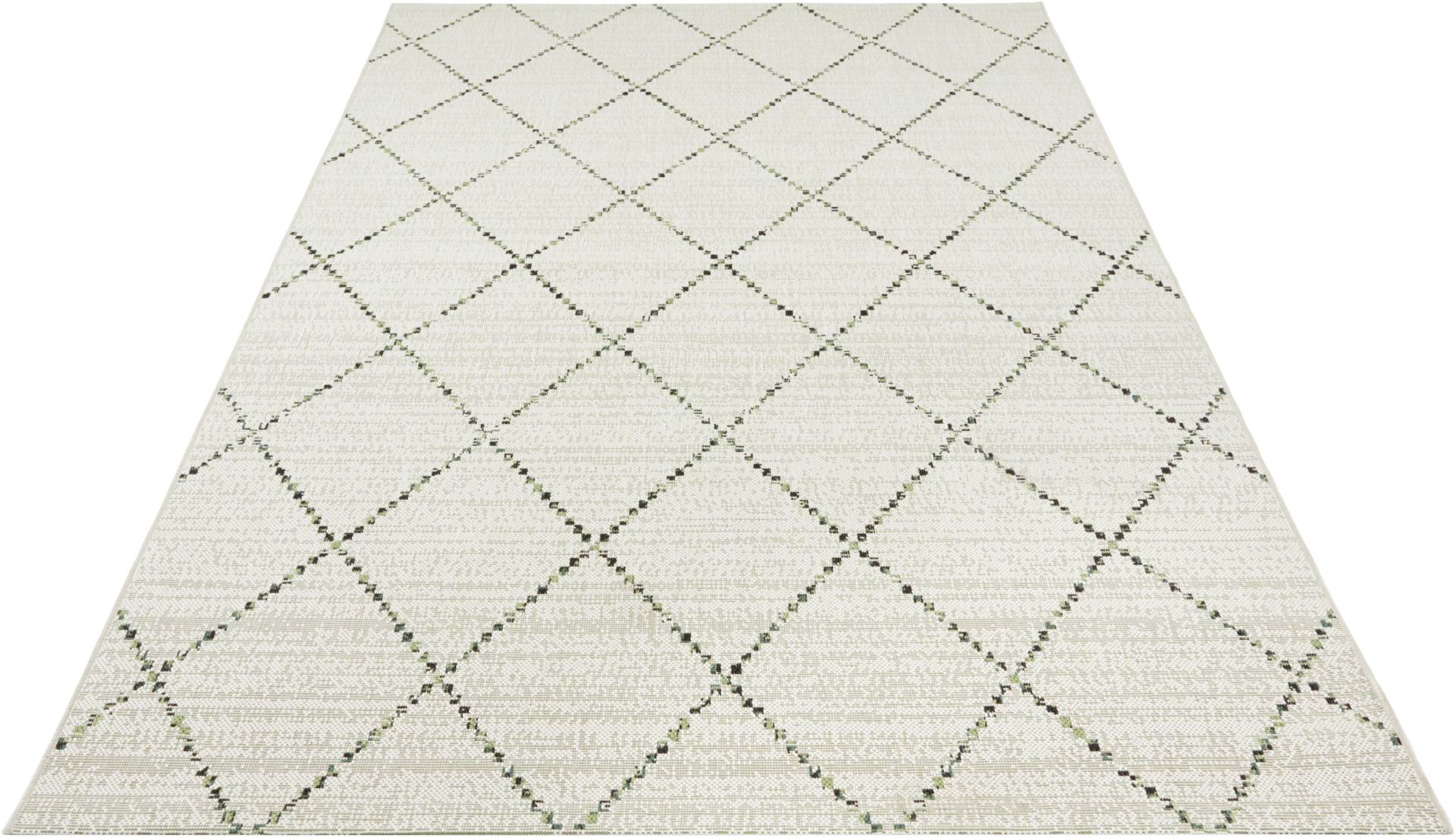 NORTHRUGS Teppich »Balos«, rechteckig, 8 mm Höhe, In/-Outdoor geeignet, Raute Design, Robust, Pflegeleicht, Flachgewebe von NORTHRUGS