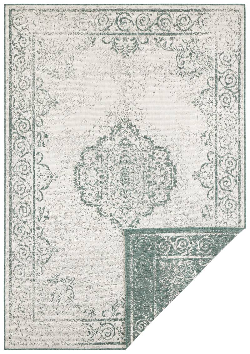 NORTHRUGS Teppich »CEBU Wendeteppich«, rechteckig, 5 mm Höhe, In-& Outdoor, Wetterfest, Balkon, Wohnzimmer, Wasserfest, Orientalisch von NORTHRUGS