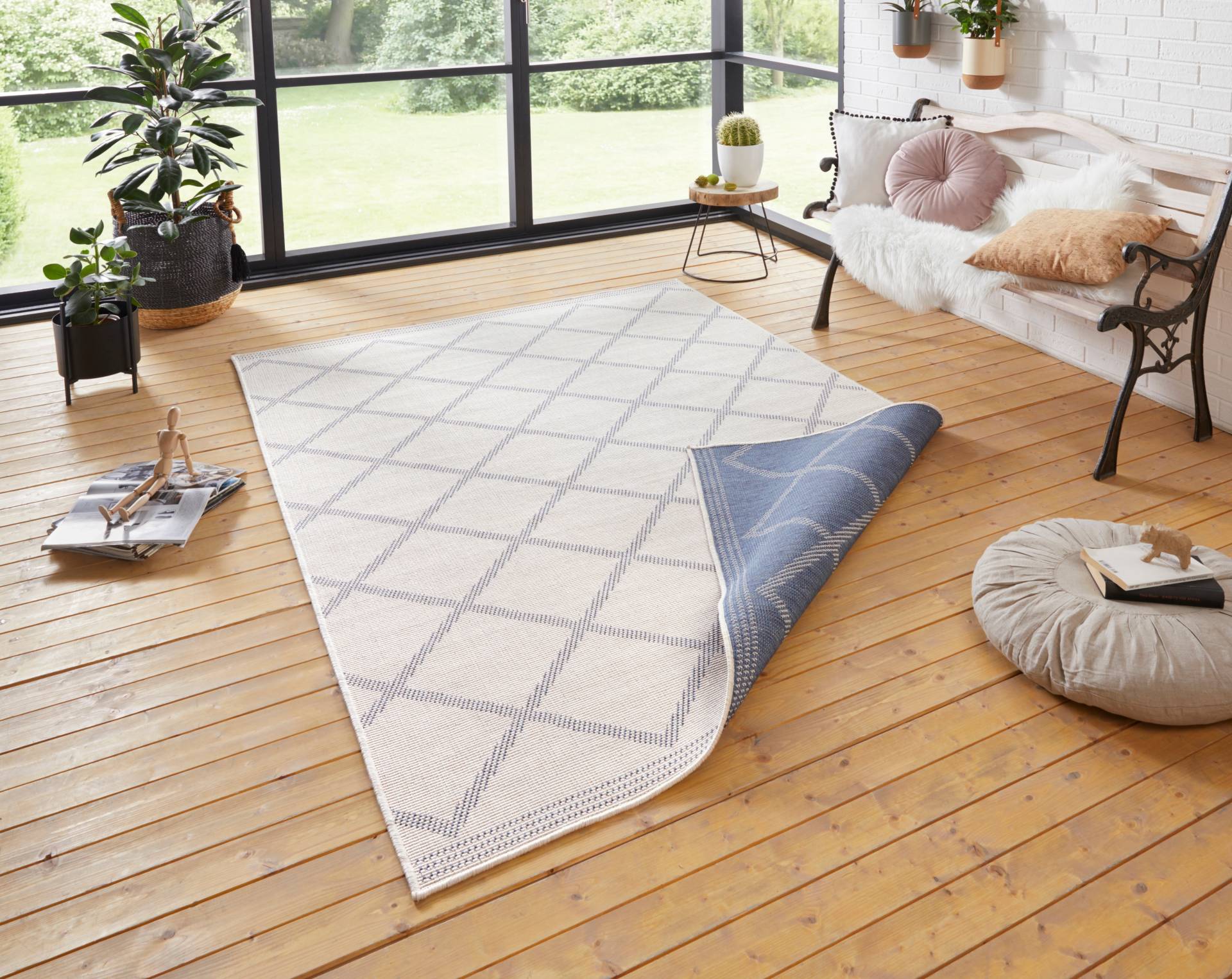NORTHRUGS Teppich »Corsica Wendeteppich«, rechteckig, 5 mm Höhe, In-& Outdoor, Wetterfest, Balkon, Läufer, Wohnzimmer, Wasserfest NORTHRUGS Teppich »Corsica Wendeteppich«, rechteckig, 5 mm Höhe, In-& Outdoor, Wetterfest, Balkon, Läufer, Wohnzimmer, Wasserfest von NORTHRUGS
