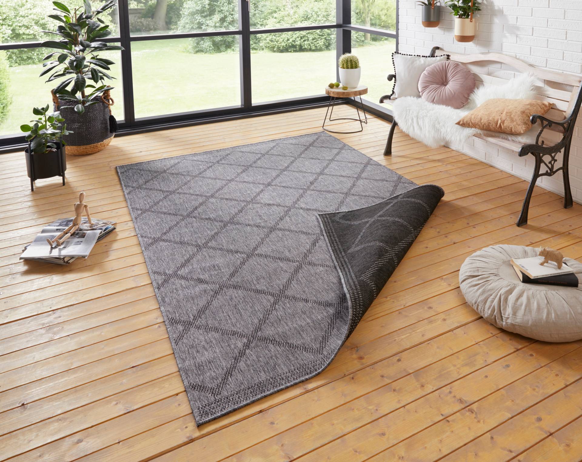 NORTHRUGS Teppich »Corsica Wendeteppich«, rechteckig, 5 mm Höhe, In-& Outdoor, Wetterfest, Balkon, Läufer, Wohnzimmer, Wasserfest NORTHRUGS Teppich »Corsica Wendeteppich«, rechteckig, 5 mm Höhe, In-& Outdoor, Wetterfest, Balkon, Läufer, Wohnzimmer, Wasserfest von NORTHRUGS