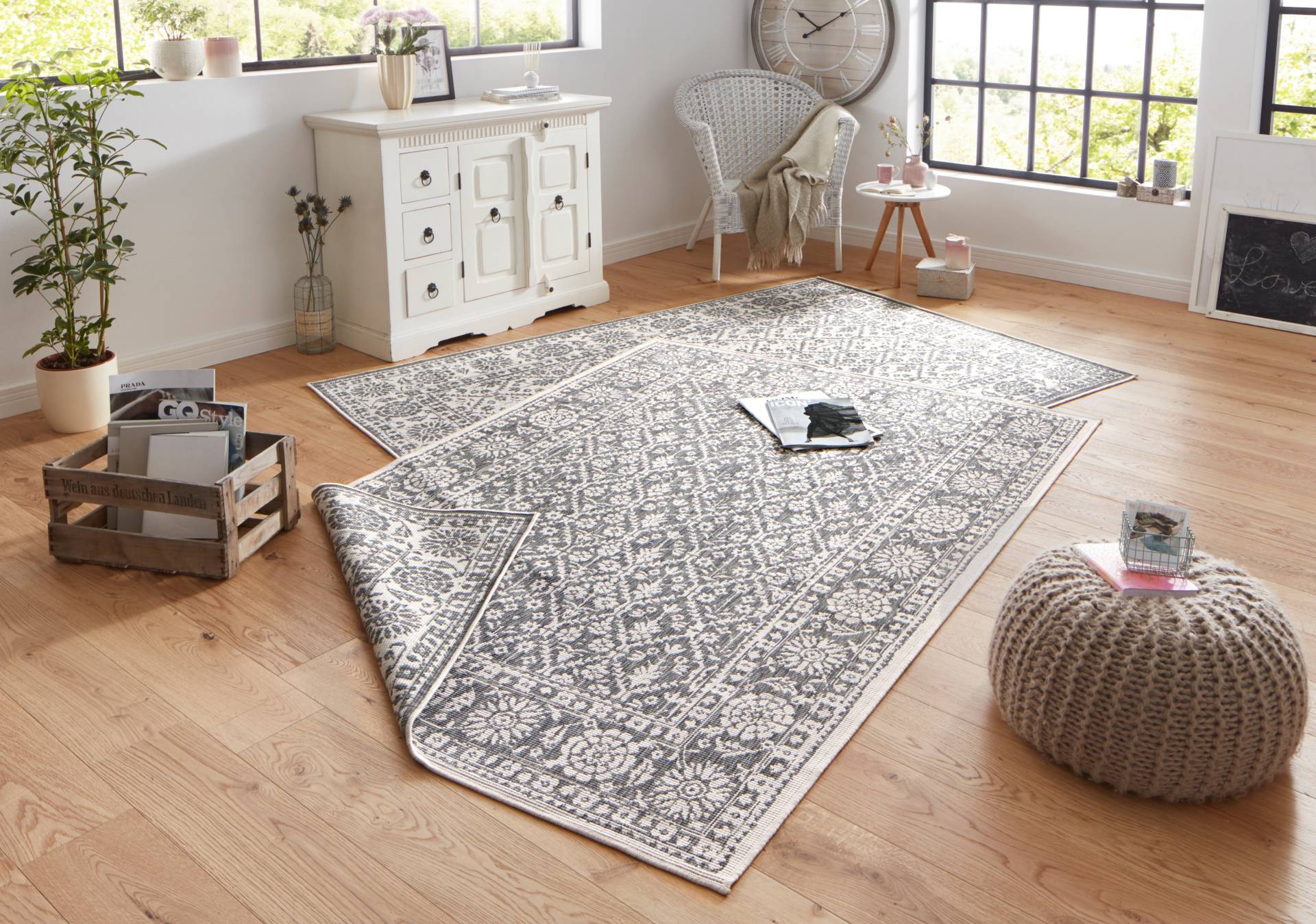NORTHRUGS Teppich »Curacao«, rechteckig, 5 mm Höhe, In-& Outdoor, Läufer, Wetterfest, Balkon, Wohnzimmer, Wasserfest NORTHRUGS Teppich »Curacao«, rechteckig, 5 mm Höhe, In-& Outdoor, Läufer, Wetterfest, Balkon, Wohnzimmer, Wasserfest von NORTHRUGS