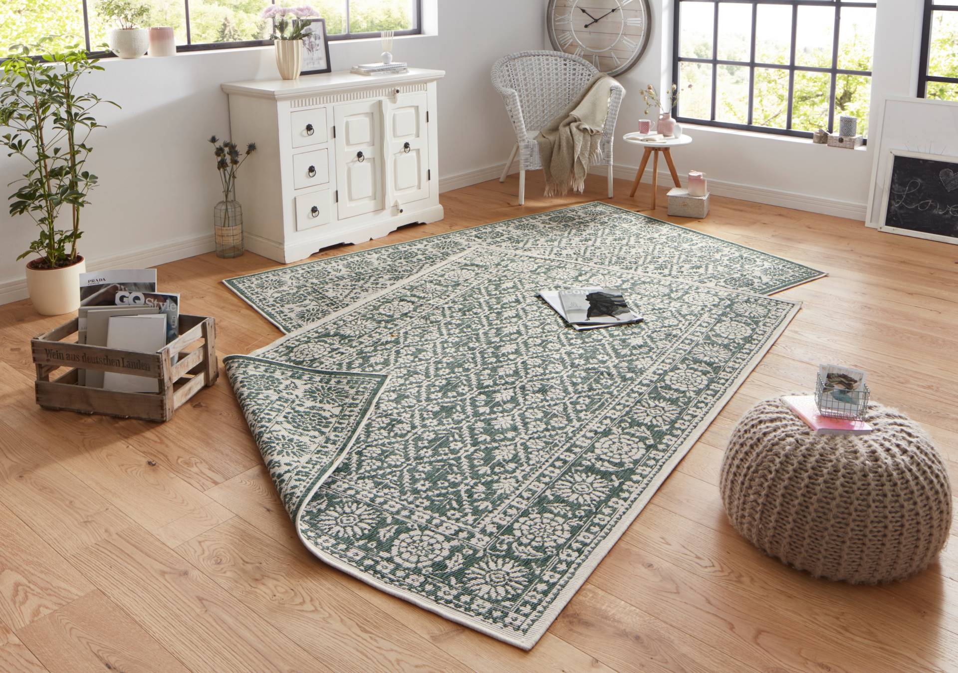 NORTHRUGS Teppich »Curacao«, rechteckig, 5 mm Höhe, In-& Outdoor, Läufer, Wetterfest, Balkon, Wohnzimmer, Wasserfest NORTHRUGS Teppich »Curacao«, rechteckig, 5 mm Höhe, In-& Outdoor, Läufer, Wetterfest, Balkon, Wohnzimmer, Wasserfest von NORTHRUGS