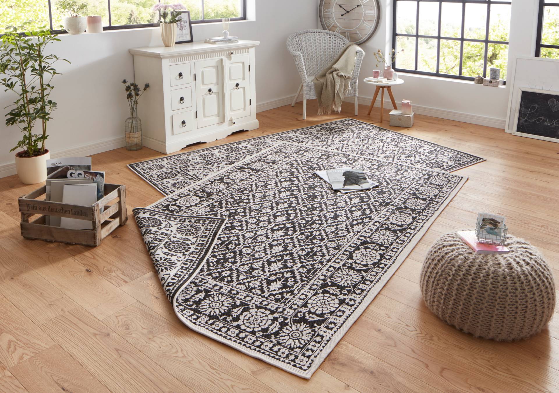 NORTHRUGS Teppich »Curacao«, rechteckig, 5 mm Höhe, In-& Outdoor, Läufer, Wetterfest, Balkon, Wohnzimmer, Wasserfest NORTHRUGS Teppich »Curacao«, rechteckig, 5 mm Höhe, In-& Outdoor, Läufer, Wetterfest, Balkon, Wohnzimmer, Wasserfest von NORTHRUGS