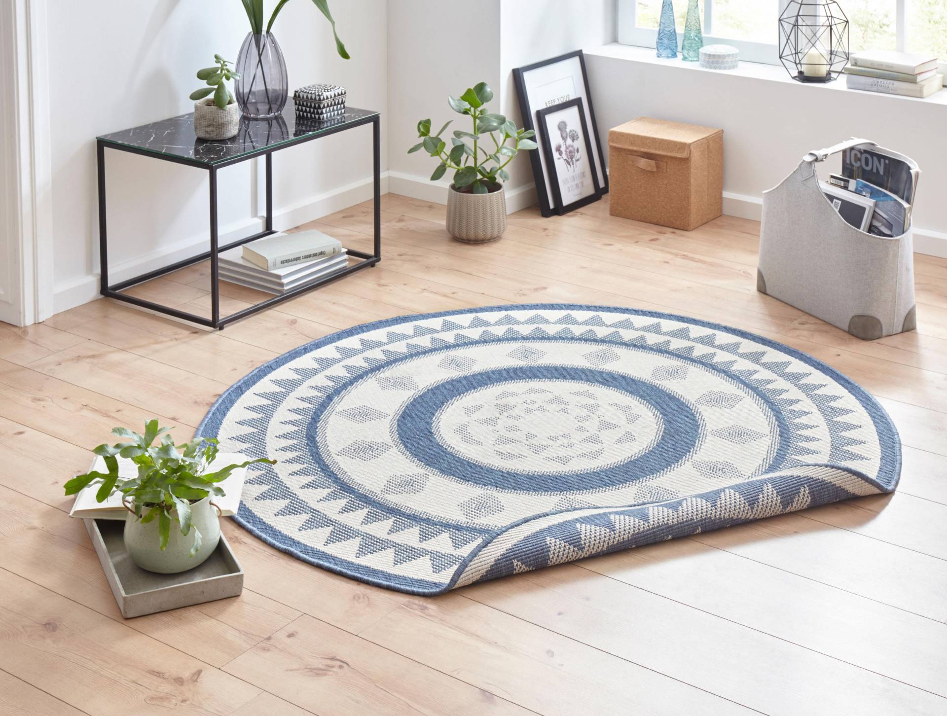 NORTHRUGS Teppich »Jamaica«, rund, 5 mm Höhe, In-& Outdoor, Wetterfest, Balkon, Garten, Wohnzimmer, Wasserfest NORTHRUGS Teppich »Jamaica«, rund, 5 mm Höhe, In-& Outdoor, Wetterfest, Balkon, Garten, Wohnzimmer, Wasserfest von NORTHRUGS