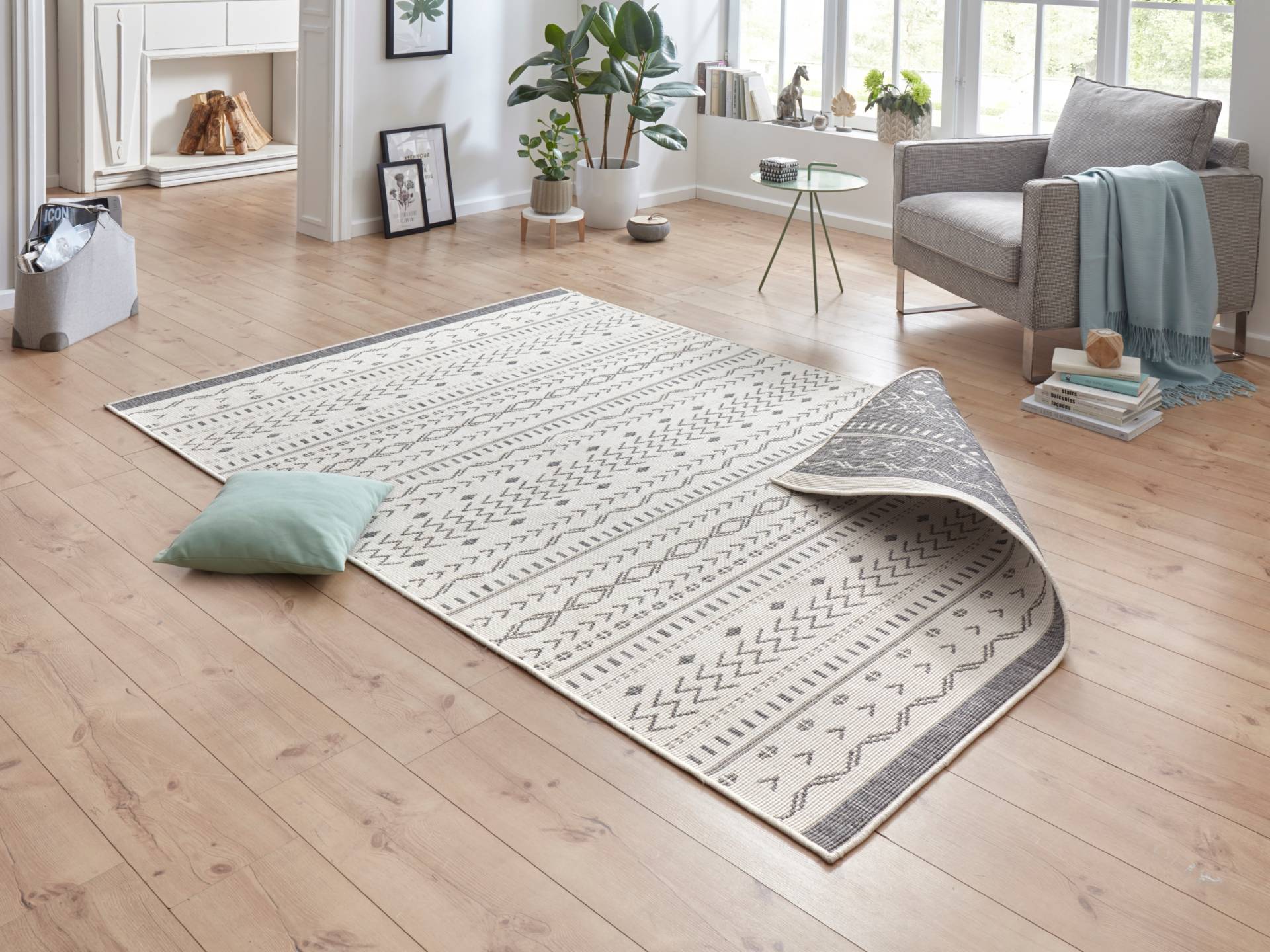 NORTHRUGS Teppich »Kuba Wendeteppich«, rechteckig, 5 mm Höhe, In-& Outdoor, Wetterfest, Balkon, Läufer, Wohnzimmer, Wasserfest NORTHRUGS Teppich »Kuba Wendeteppich«, rechteckig, 5 mm Höhe, In-& Outdoor, Wetterfest, Balkon, Läufer, Wohnzimmer, Wasserfest von NORTHRUGS