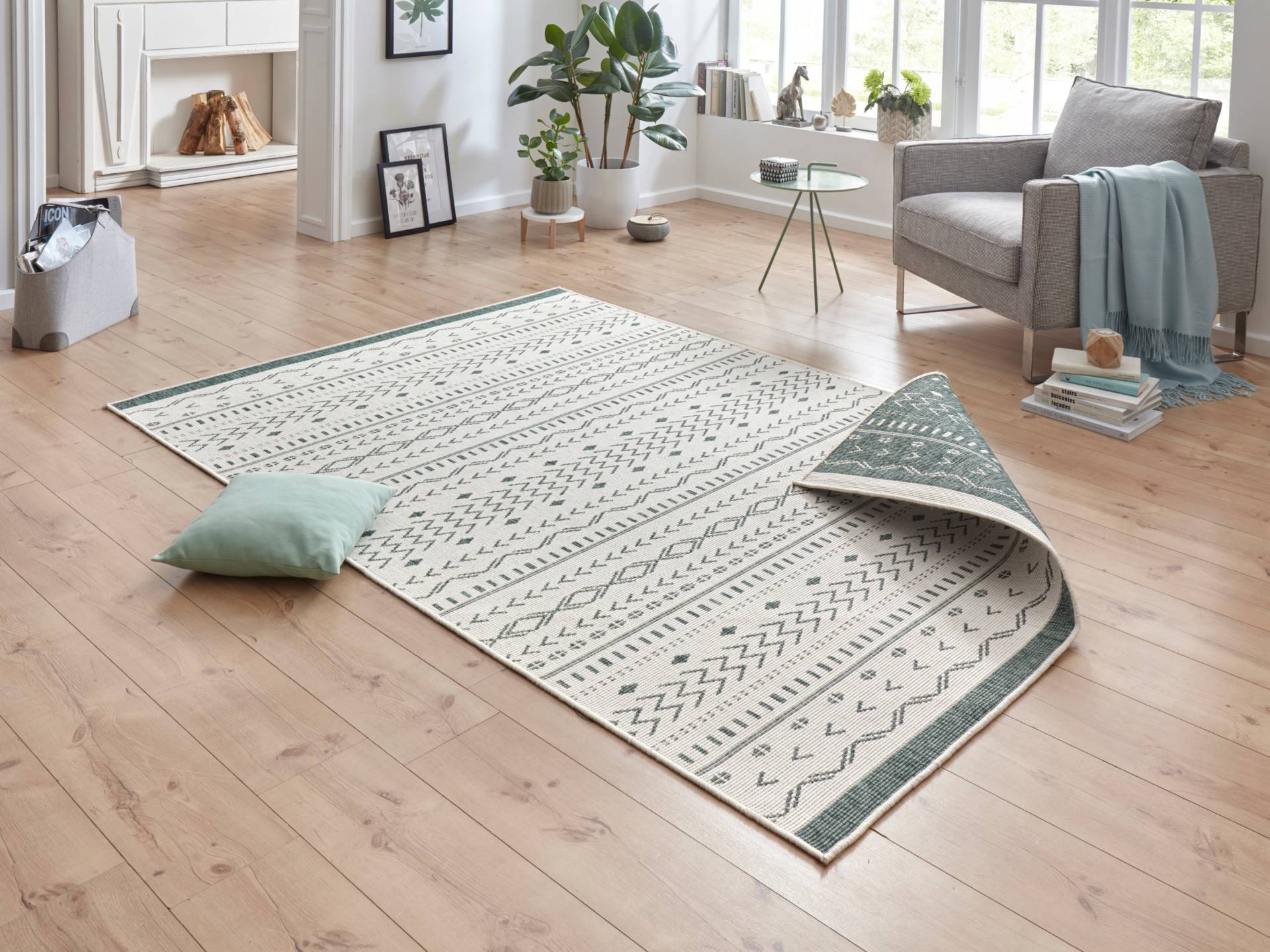 NORTHRUGS Teppich »Kuba Wendeteppich«, rechteckig, 5 mm Höhe, In-& Outdoor, Wetterfest, Balkon, Läufer, Wohnzimmer, Wasserfest NORTHRUGS Teppich »Kuba Wendeteppich«, rechteckig, 5 mm Höhe, In-& Outdoor, Wetterfest, Balkon, Läufer, Wohnzimmer, Wasserfest von NORTHRUGS