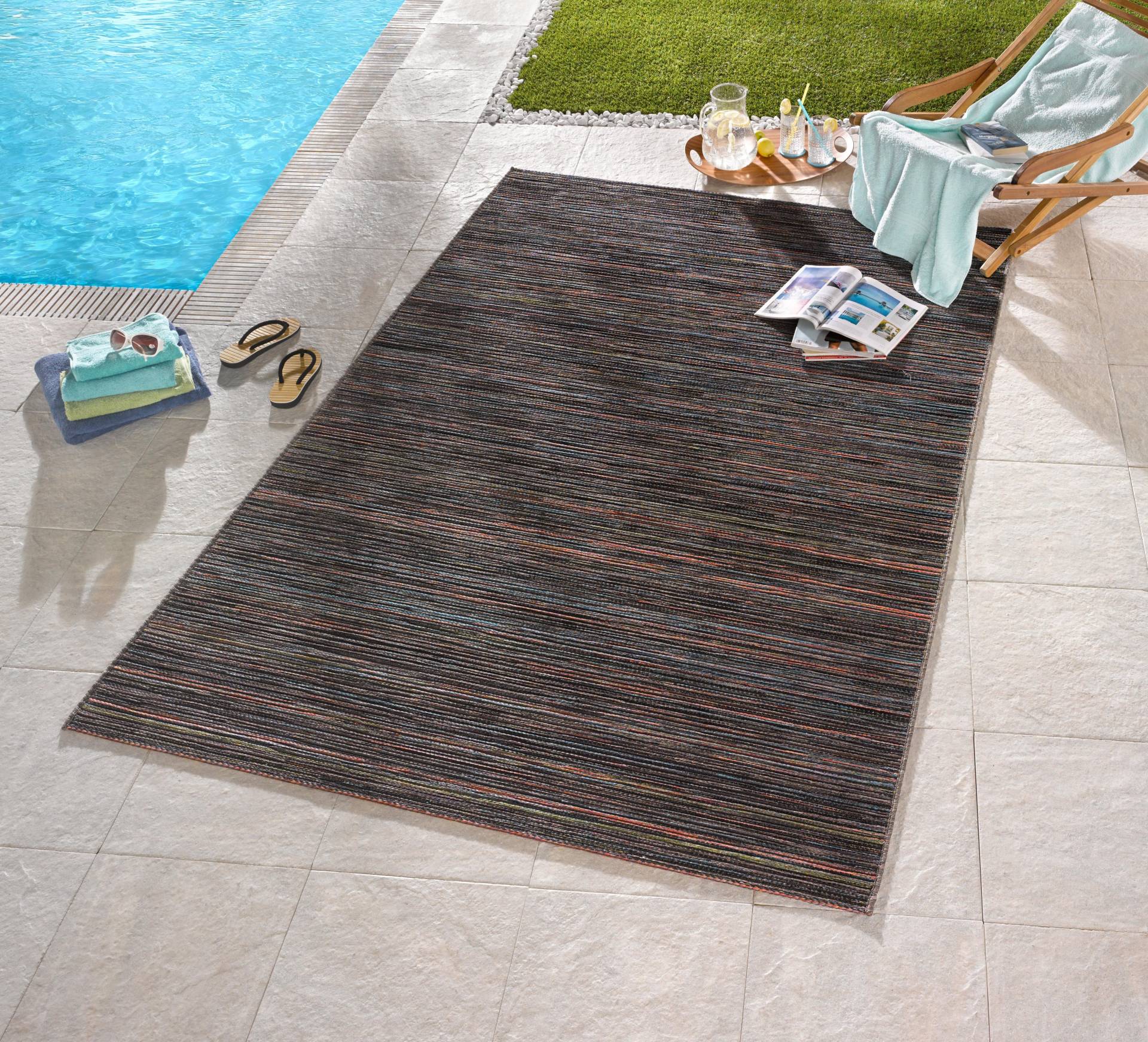 NORTHRUGS Teppich »Lotus«, rechteckig, In-& Outdoor, Flachgewebe, Modern, Wetterfest, Garten, Wohnzimmer von NORTHRUGS