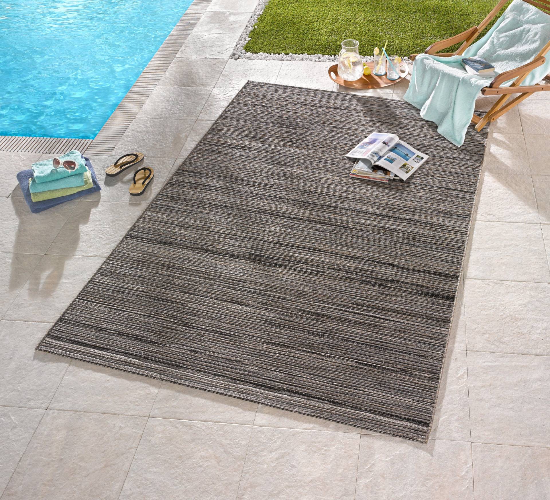 NORTHRUGS Teppich »Lotus«, rechteckig, 7 mm Höhe, In-& Outdoor, Flachgewebe, Modern, Wetterfest, Garten, Wohnzimmer NORTHRUGS Teppich »Lotus«, rechteckig, 7 mm Höhe, In-& Outdoor, Flachgewebe, Modern, Wetterfest, Garten, Wohnzimmer von NORTHRUGS