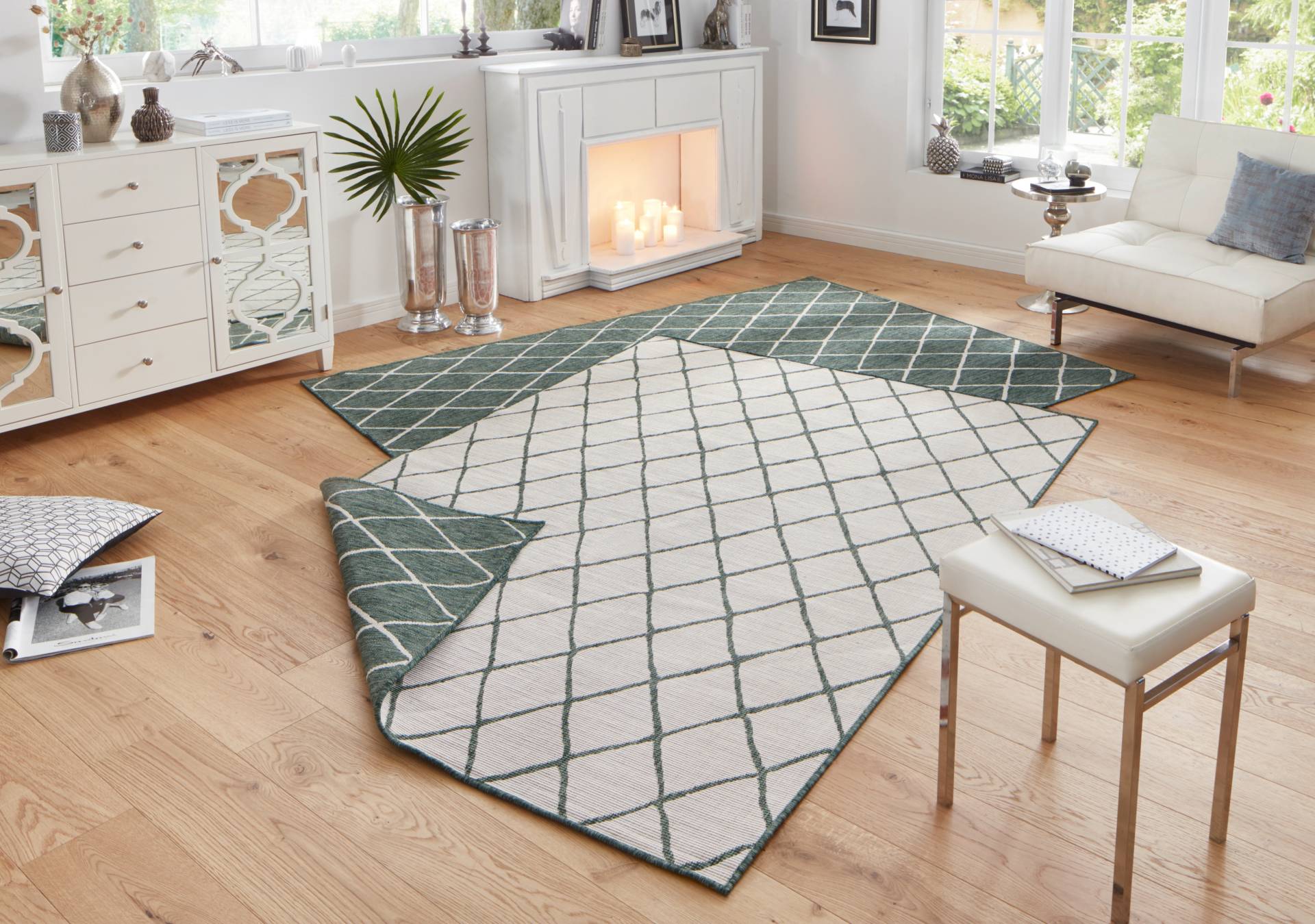 NORTHRUGS Teppich »Malaga Wendeteppich«, rechteckig, 5 mm Höhe, In-& Outdoor, Wetterfest, Balkon, Läufer, Wohnzimmer, Wasserfest NORTHRUGS Teppich »Malaga Wendeteppich«, rechteckig, 5 mm Höhe, In-& Outdoor, Wetterfest, Balkon, Läufer, Wohnzimmer, Wasserfest von NORTHRUGS
