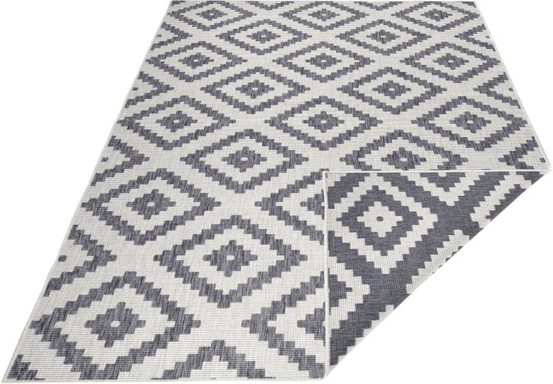 NORTHRUGS Teppich »Malta Wendeteppich«, rechteckig, In-& Outdoor, Wetterfest, Balkon, Rautenmuster, Wohnzimmer,Wasserfest von NORTHRUGS