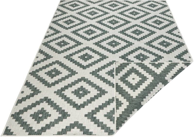 NORTHRUGS Teppich »Malta Wendeteppich«, rechteckig, In-& Outdoor, Wetterfest, Balkon, Rautenmuster, Wohnzimmer,Wasserfest von NORTHRUGS