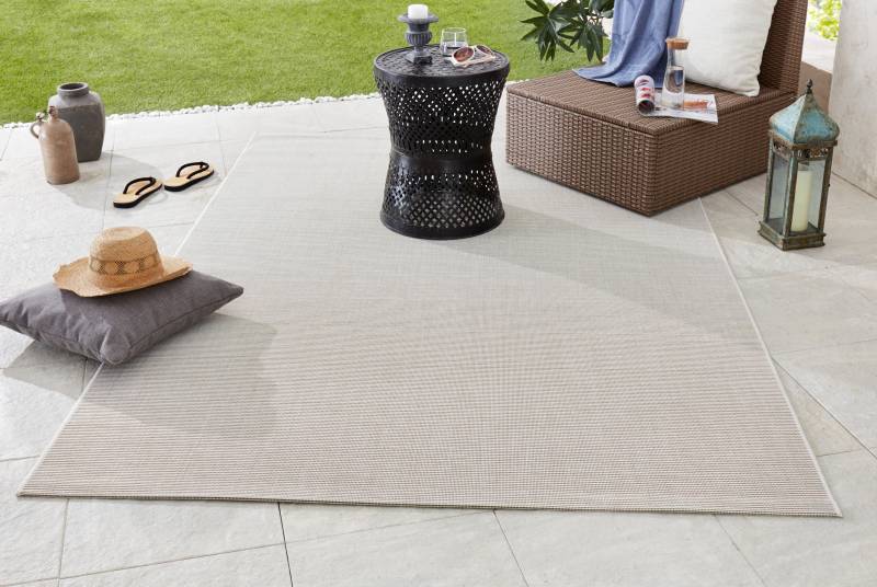 NORTHRUGS Teppich »Match«, rechteckig, 8 mm Höhe, In-& Outdoor, Kurzflor, Läufer, Modern, Unifarben, Wohnzimmer, Balkon von NORTHRUGS