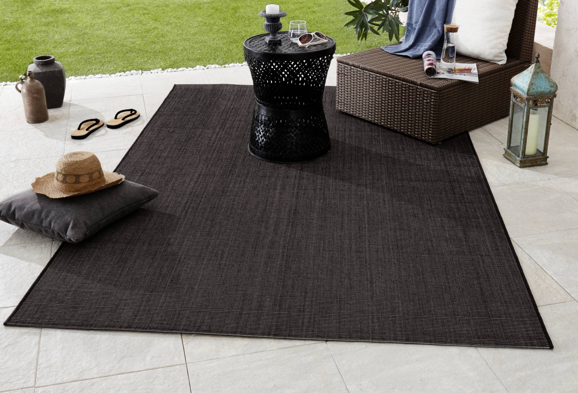 NORTHRUGS Teppich »Match«, rechteckig, In-& Outdoor, Kurzflor, Teppich, Modern, Unifarben, Wohnzimmer, Balkon von NORTHRUGS