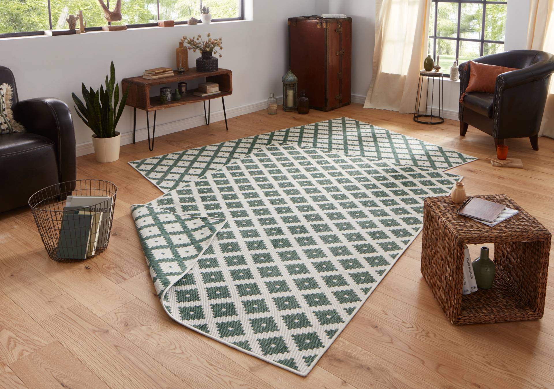 NORTHRUGS Teppich »Nizza Wendeteppich«, rechteckig, 5 mm Höhe, In-& Outdoor, Wetterfest, Balkon, Läufer, Wohnzimmer, Wasserfest NORTHRUGS Teppich »Nizza Wendeteppich«, rechteckig, 5 mm Höhe, In-& Outdoor, Wetterfest, Balkon, Läufer, Wohnzimmer, Wasserfest von NORTHRUGS
