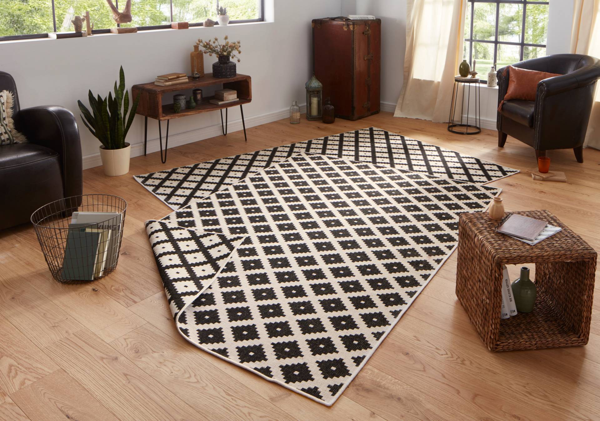 NORTHRUGS Teppich »Nizza Wendeteppich«, rechteckig, 5 mm Höhe, In-& Outdoor, Wetterfest, Balkon, Läufer, Wohnzimmer, Wasserfest NORTHRUGS Teppich »Nizza Wendeteppich«, rechteckig, 5 mm Höhe, In-& Outdoor, Wetterfest, Balkon, Läufer, Wohnzimmer, Wasserfest von NORTHRUGS