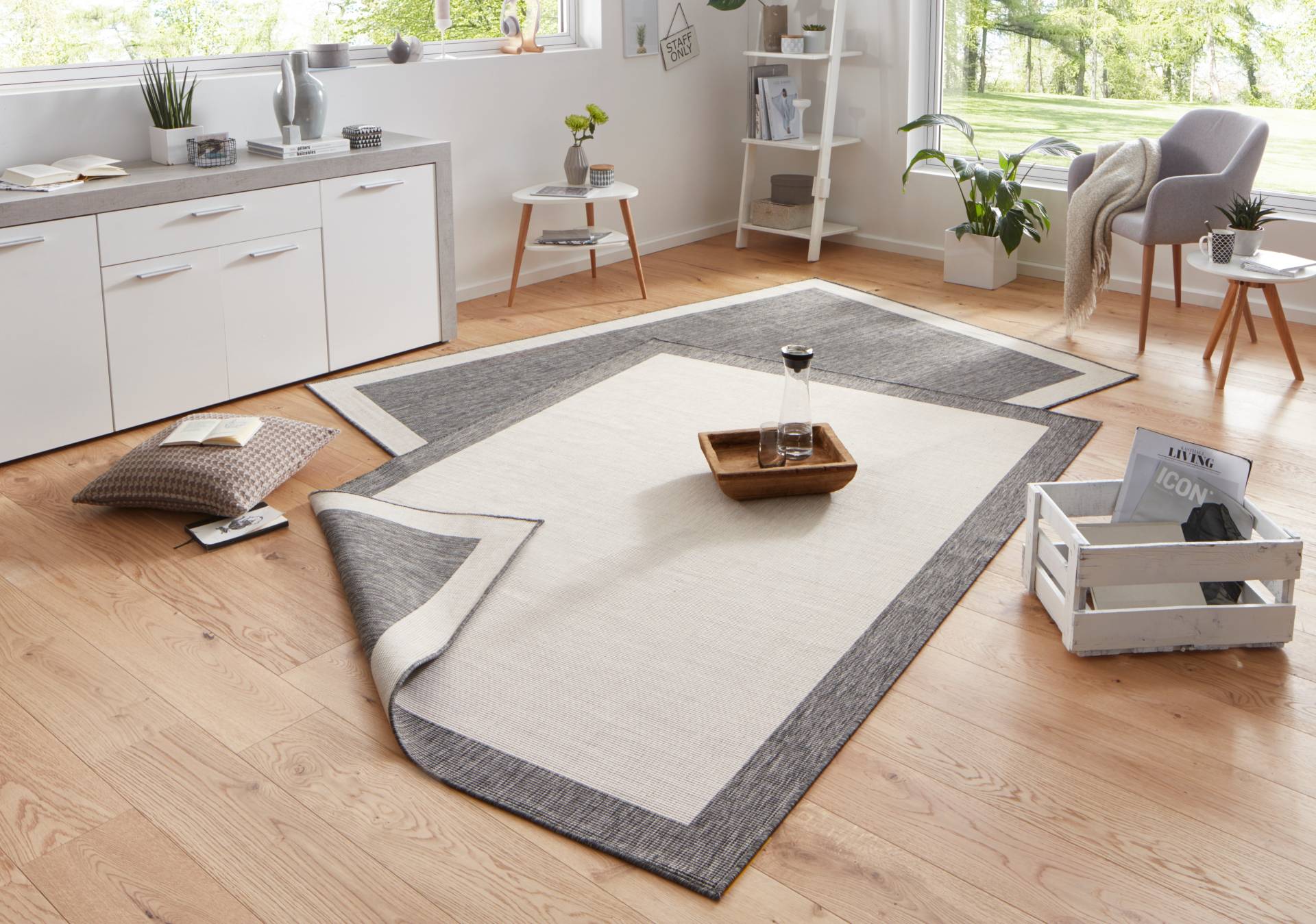 NORTHRUGS Teppich »Panama Wendeteppich«, rechteckig, 5 mm Höhe, In-& Outdoor, Wetterfest, Balkon, Läufer, Wohnzimmer, Wasserfest NORTHRUGS Teppich »Panama Wendeteppich«, rechteckig, 5 mm Höhe, In-& Outdoor, Wetterfest, Balkon, Läufer, Wohnzimmer, Wasserfest von NORTHRUGS