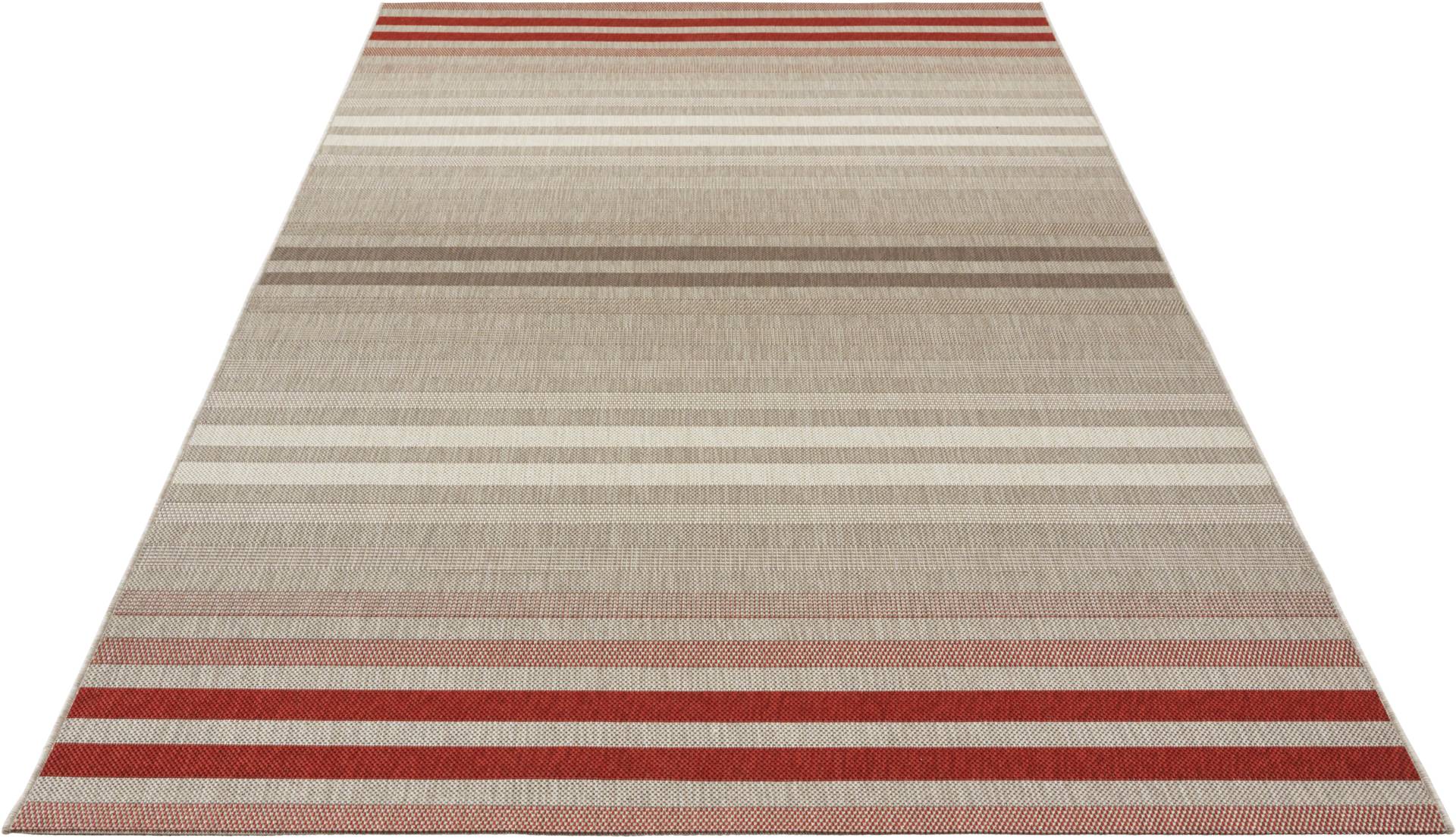 NORTHRUGS Teppich »Paros«, rechteckig, 8 mm Höhe, Streifen Design, Robust, Pflegeleicht, Flachgewebe von NORTHRUGS