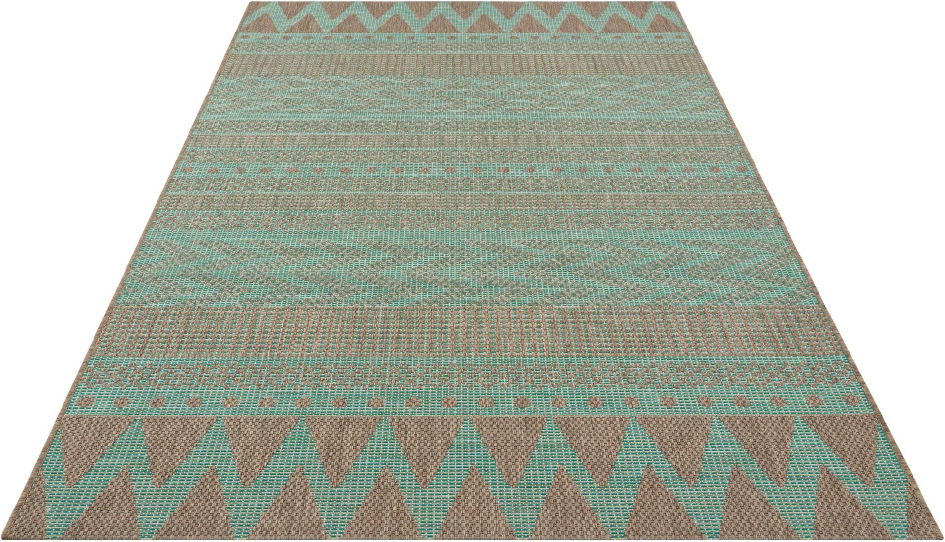 NORTHRUGS Teppich »Sidon«, rechteckig, 4 mm Höhe, In-und Outdoor geeignet, Strapazierfähig und pflegeleicht, Flachgewebe von NORTHRUGS