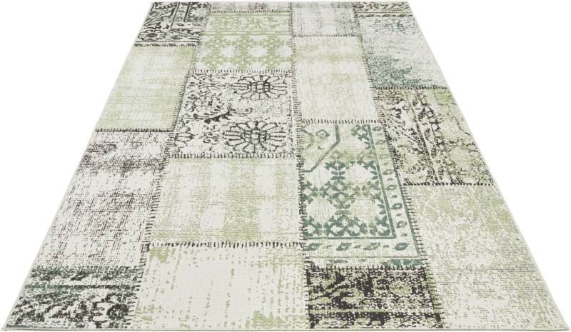 NORTHRUGS Teppich »Symi«, rechteckig, 8 mm Höhe, In- & Outdoor, Kurzflor, Läufer, Vintage, Wohnzimmer, Aussenbereich von NORTHRUGS