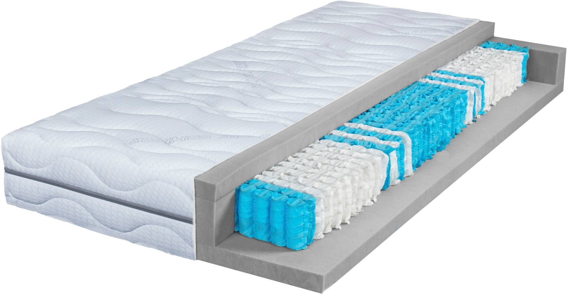 Breckle Northeim Taschenfederkernmatratze »Seasonsleep TFK 1000«, 25 cm hoch, 1000 Federn, (1 St.), Matratze in 90x200, 140x200 cm und weiteren Grössen, Wendematratze von Breckle Northeim