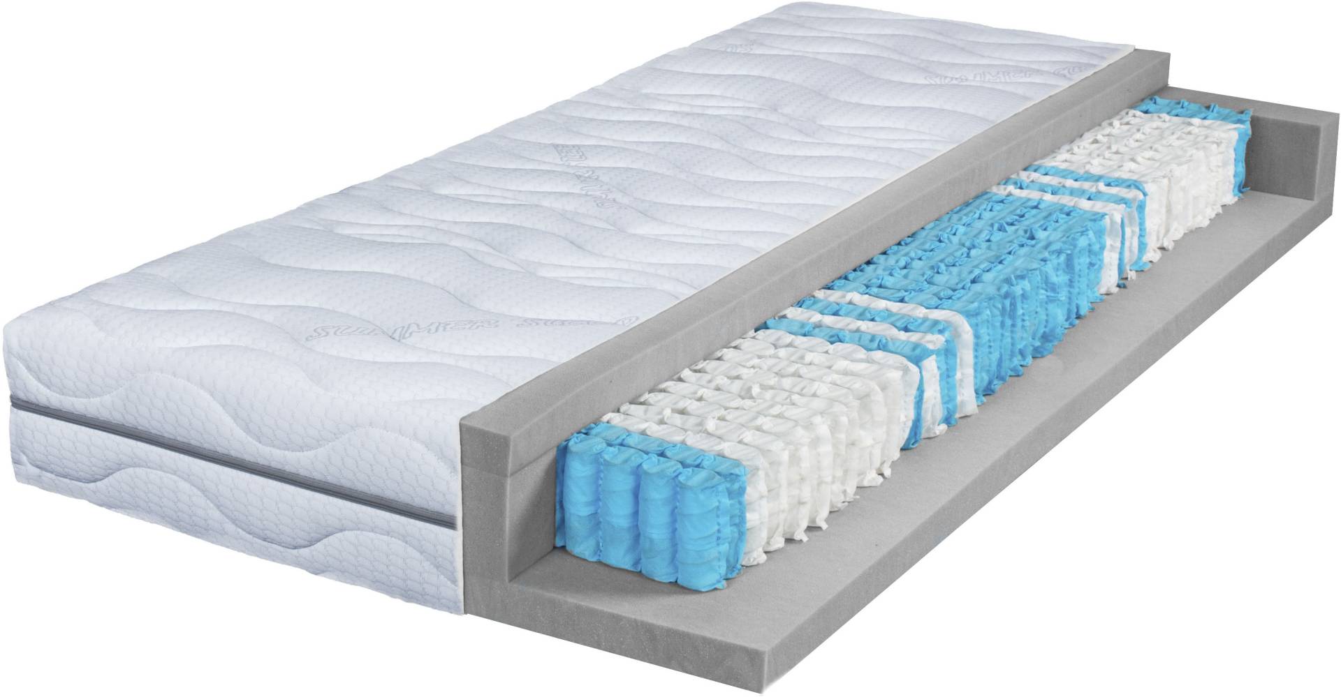 Breckle Northeim Taschenfederkernmatratze »Seasonsleep TFK 1000«, 25 cm hoch, 1000 Federn, (1 St.), Matratze in 90x200, 140x200 cm und weiteren Grössen, Wendematratze von Breckle Northeim