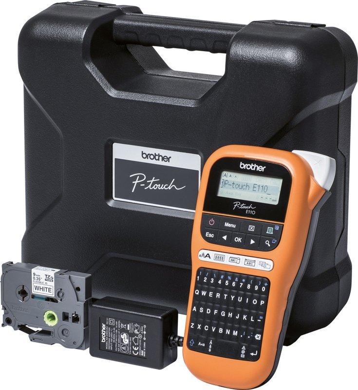 PTOUCH Gerät inkl. PT-E110VP Koffer, Adapter und Band von brother