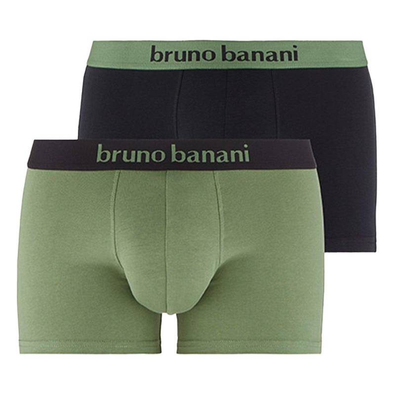 2er Pack Flowing - Retro Short Pant Herren Grün 3XL von bruno banani