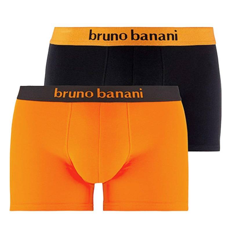 2er Pack Flowing - Retro Short Pant Herren Orange XL von bruno banani