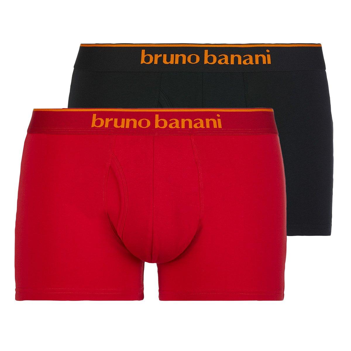 Bruno Banani - 2er Pack Quick Access Retro Short / Pant, für Herren, Rot Bunt, Größe S von Bruno Banani