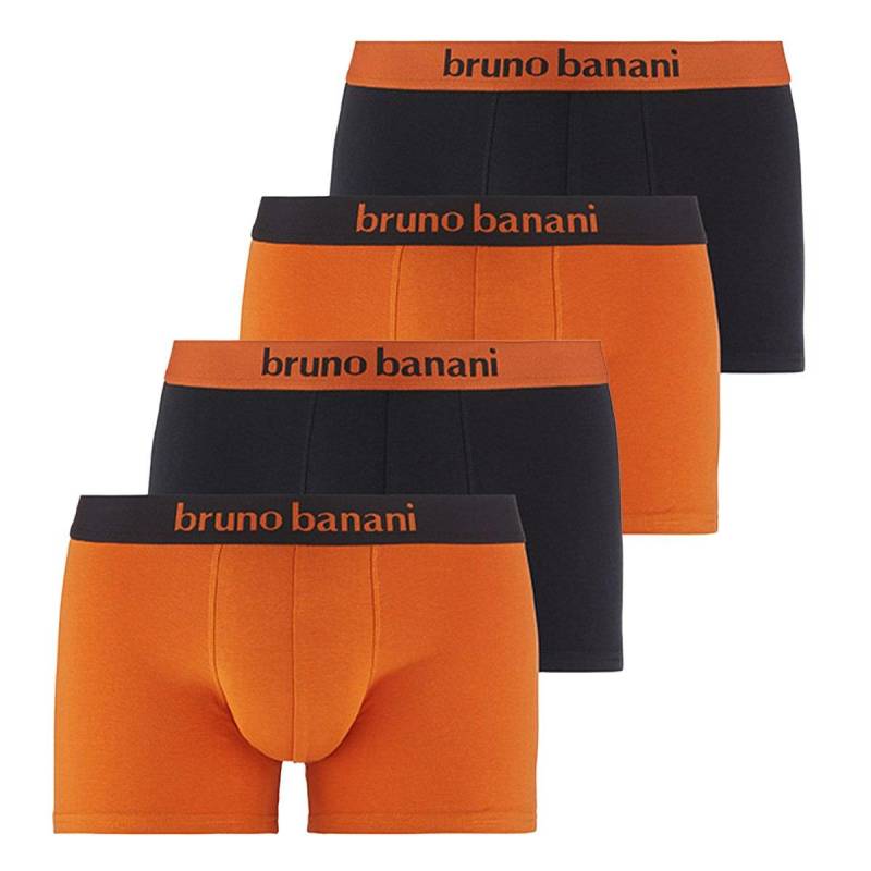 4er Pack Flowing - Retro Short Pant Herren Dunkelorange 3XL von bruno banani