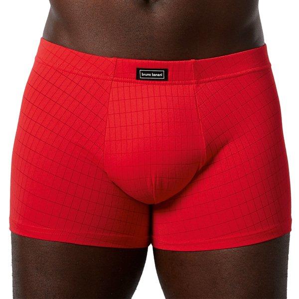 2er Pack Check Line 2.0 - Short Pant Herren Rot M von bruno banani