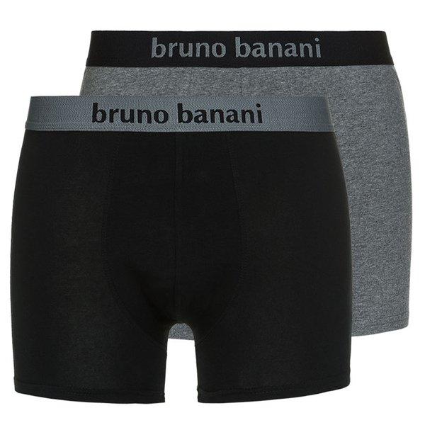 2er Pack Flowing - Short - Pants Herren Grau S von bruno banani