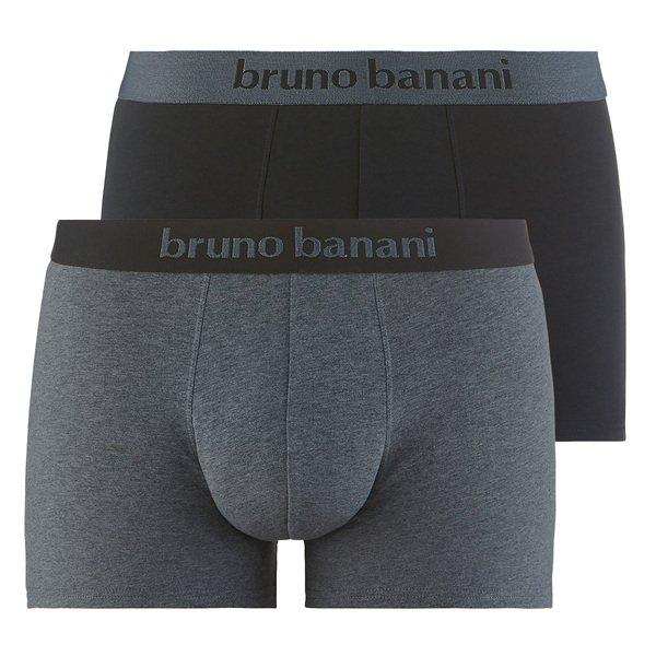 2er Pack Flowing - Pants Short Herren Grau XXL von bruno banani