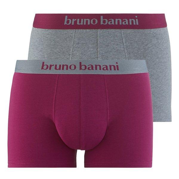 2er Pack Flowing - Pants Short Herren Lila XXL von bruno banani