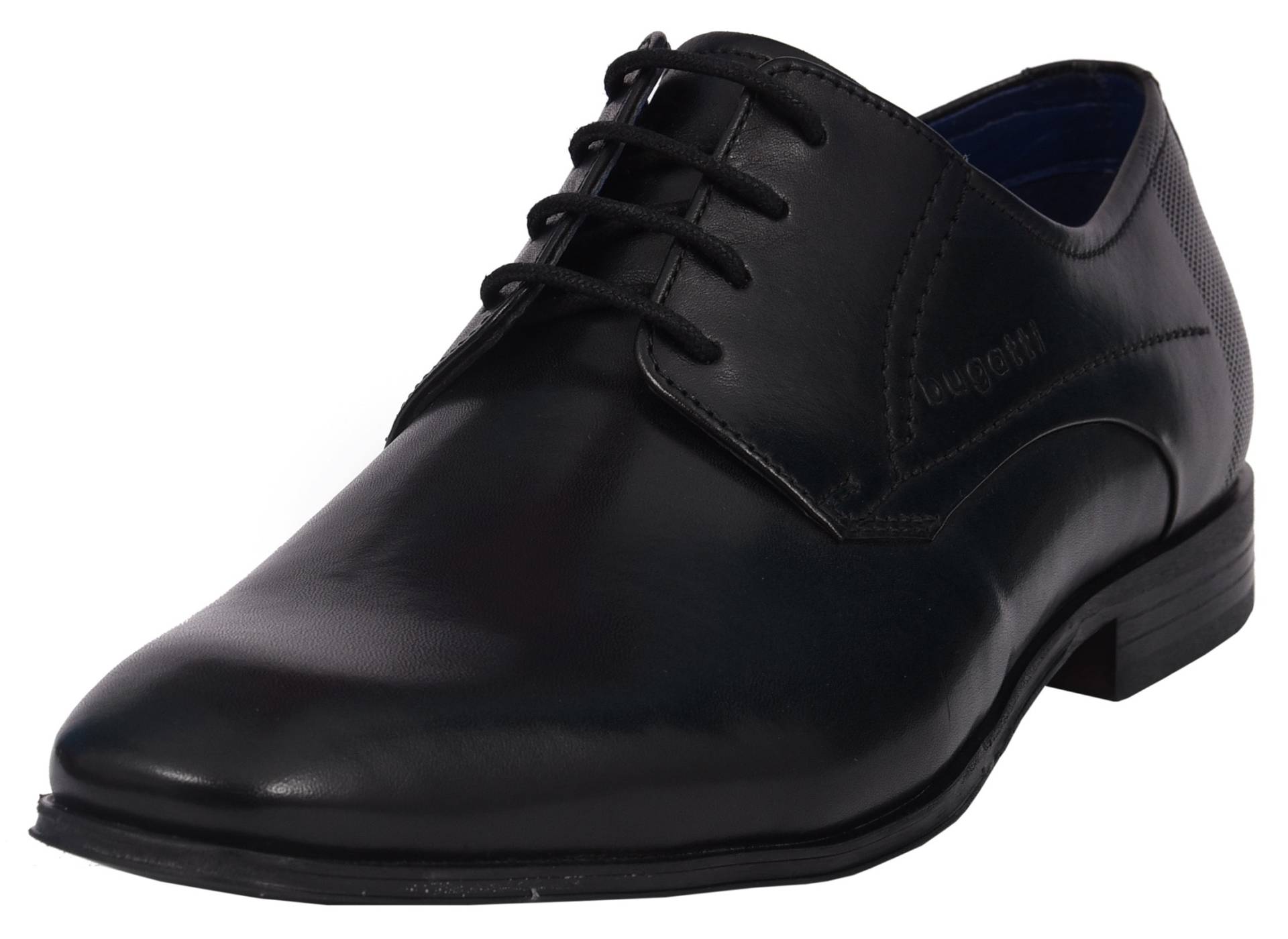 bugatti Schnürschuh, Blockabsatz, Abendschuh, Businessschuh, Festtagsschuh, Logoprägung bugatti Schnürschuh, Blockabsatz, Abendschuh, Businessschuh, Festtagsschuh, Logoprägung von bugatti