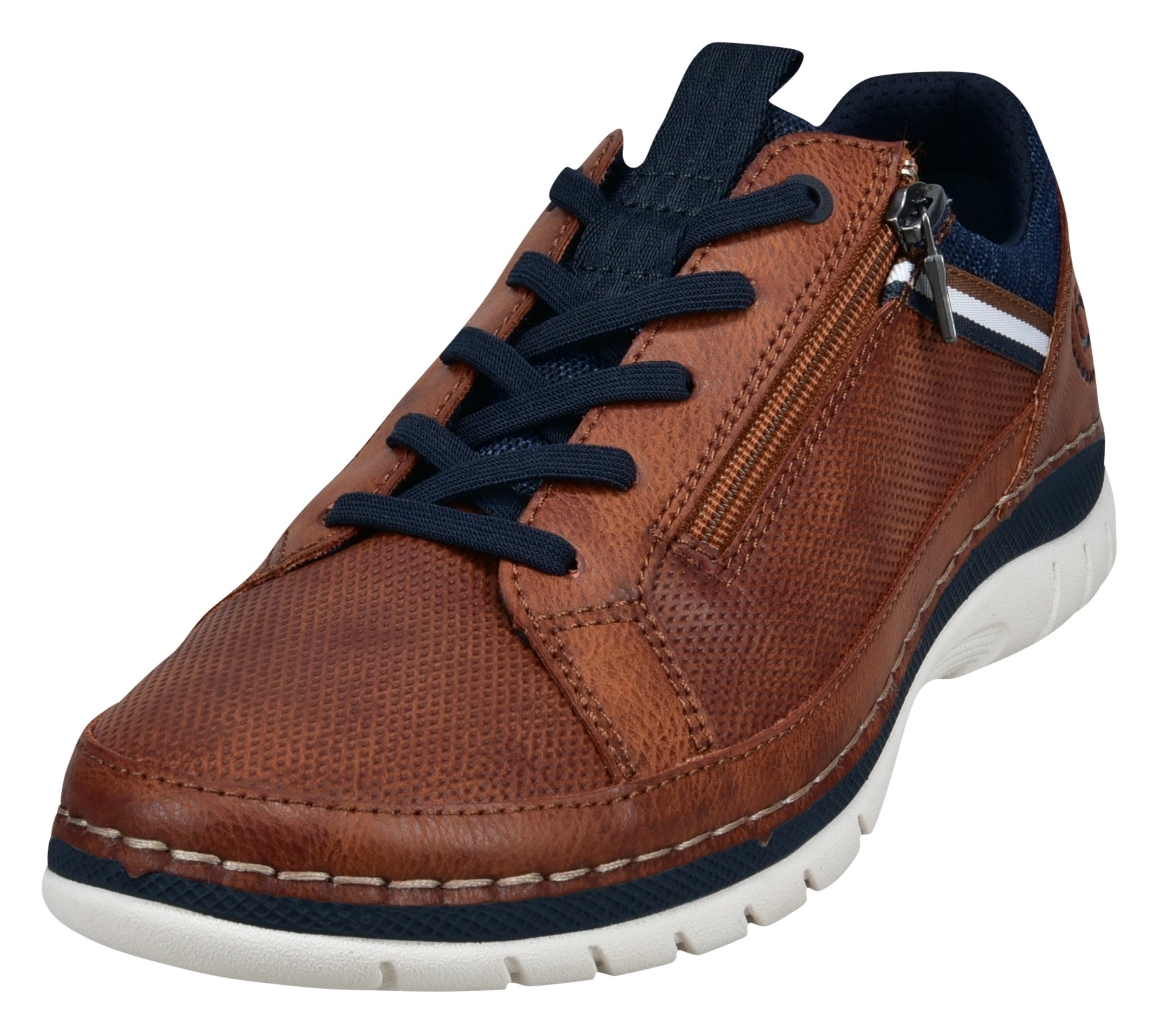 bugatti Slip-On Sneaker, Freizeitschuh, Halbschuh, Slipper mit Kontrast-Rahmennaht von bugatti