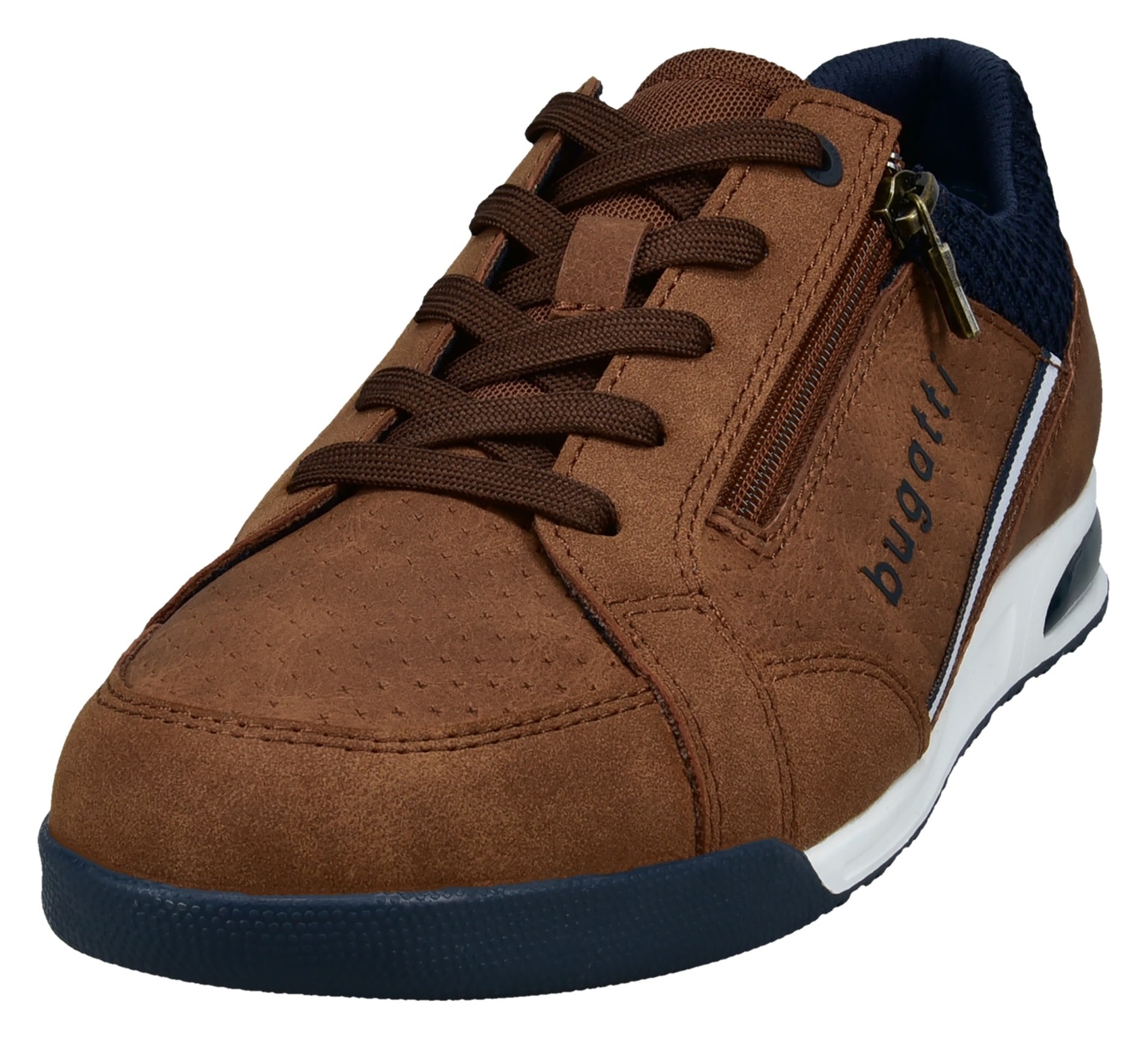 bugatti Sneaker, Schnürschuh, Halbschuh, Freizeitschuh mit Kontrastbesätzen von bugatti