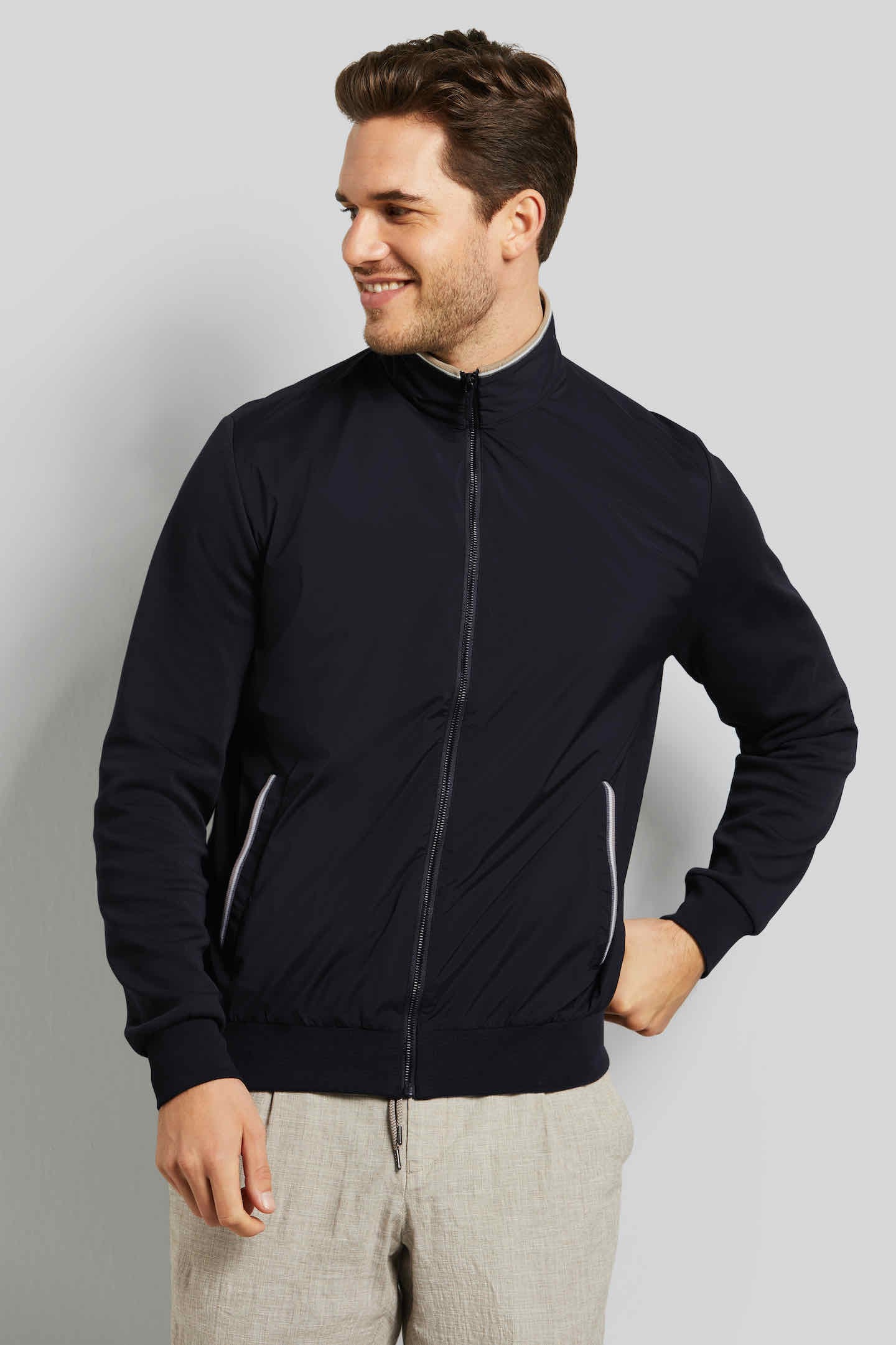 bugatti Sweatjacke, mit Stehkragen von bugatti