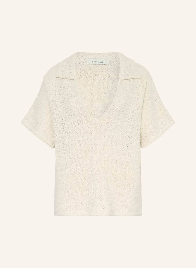 By Aylin Koenig Strick-Poloshirt Melissa weiss von by Aylin Koenig