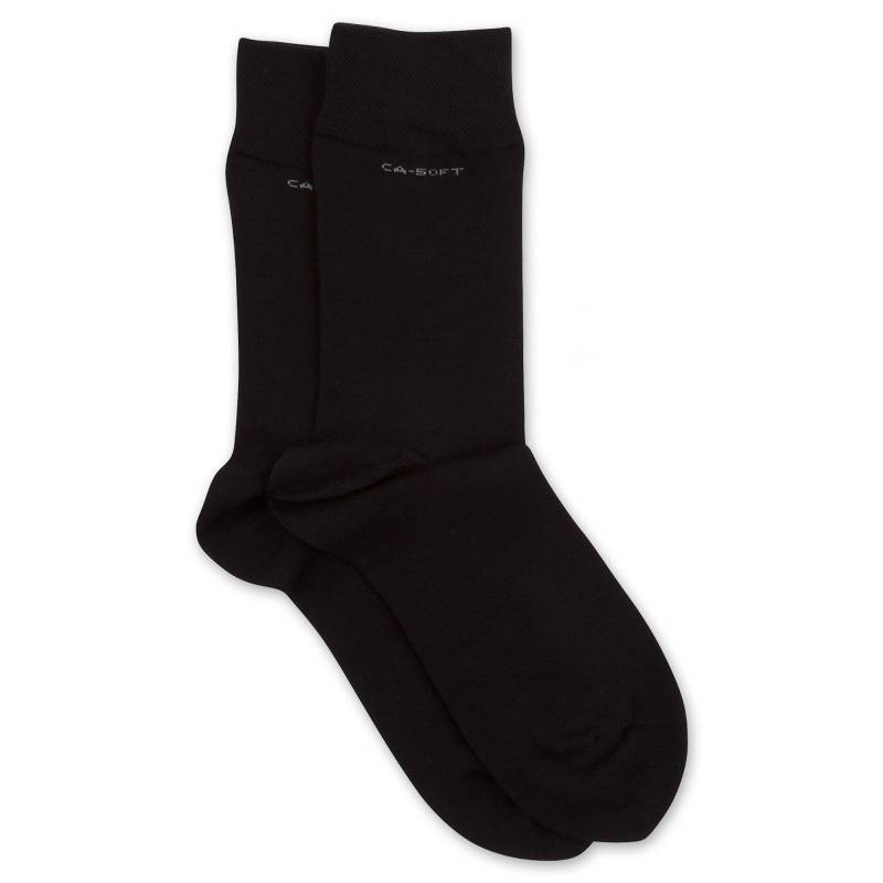 Duopack, Wadenlange Socken Herren Marine 39-42 von camano