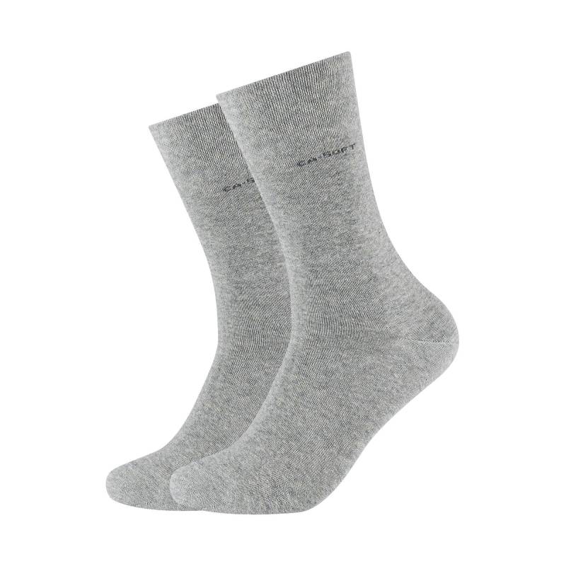 Duopack, Wadenlange Socken Herren Grau 39-42 von camano