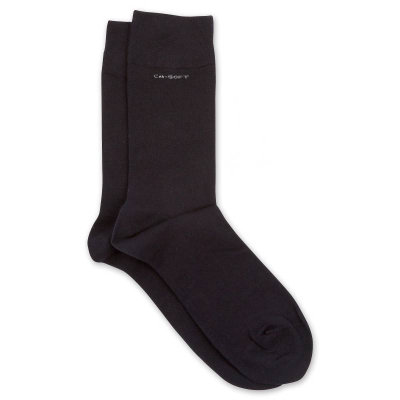 Duopack, Wadenlange Socken Herren Marine 43-46 von camano